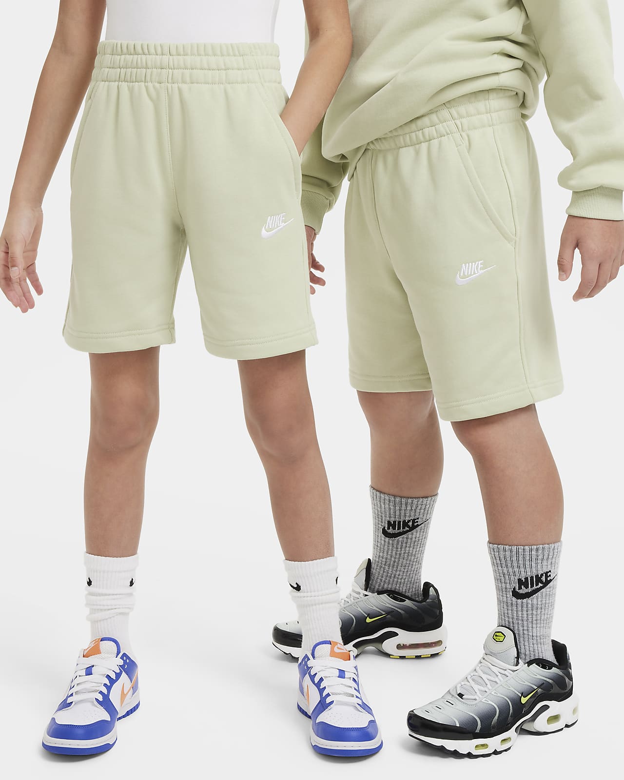 Nike Sportswear Club Fleece-shorts i french terry til større børn