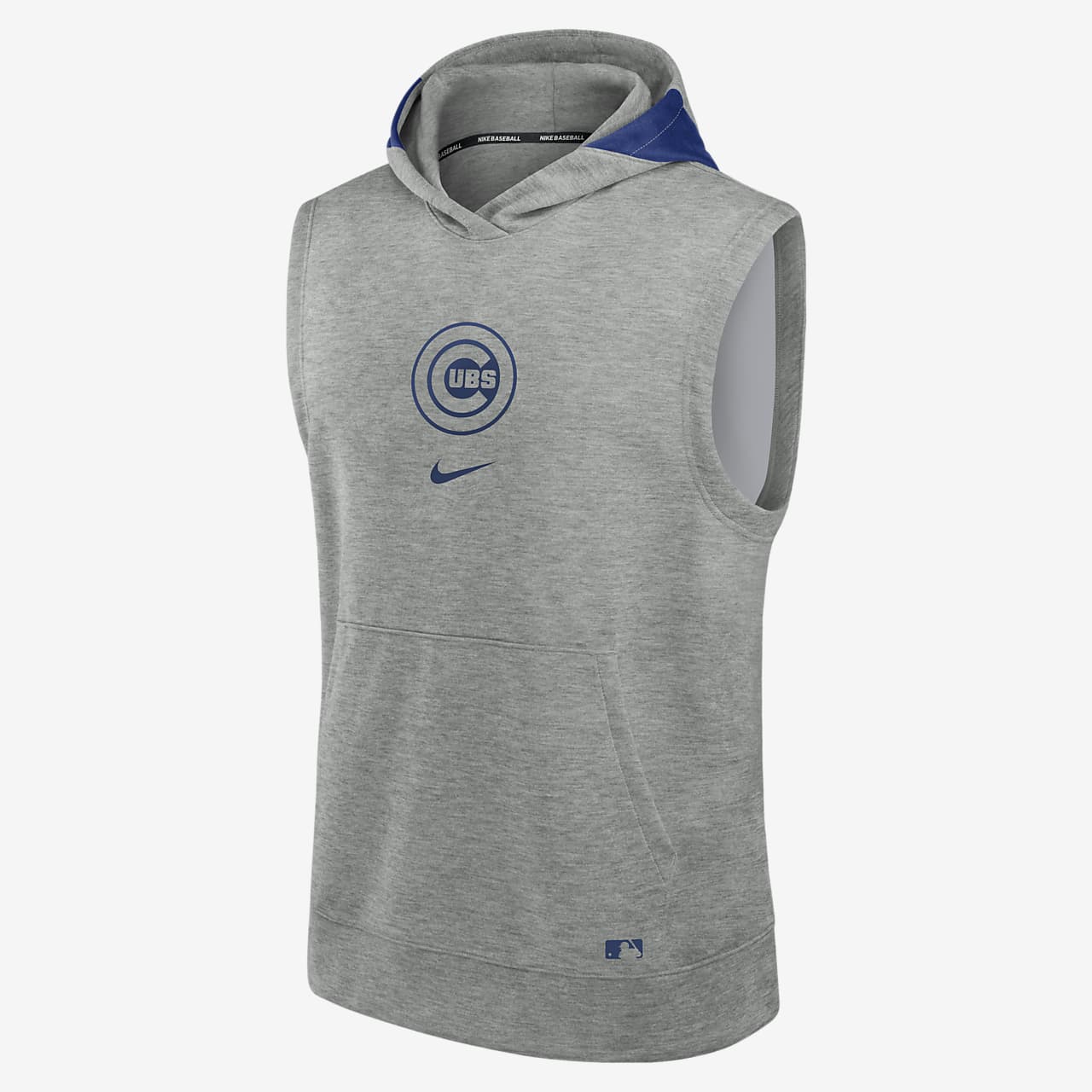 Chicago Cubs Authentic Collection Early Work Men’s Nike Dri-FIT MLB Sleeveless Pullover Hoodie