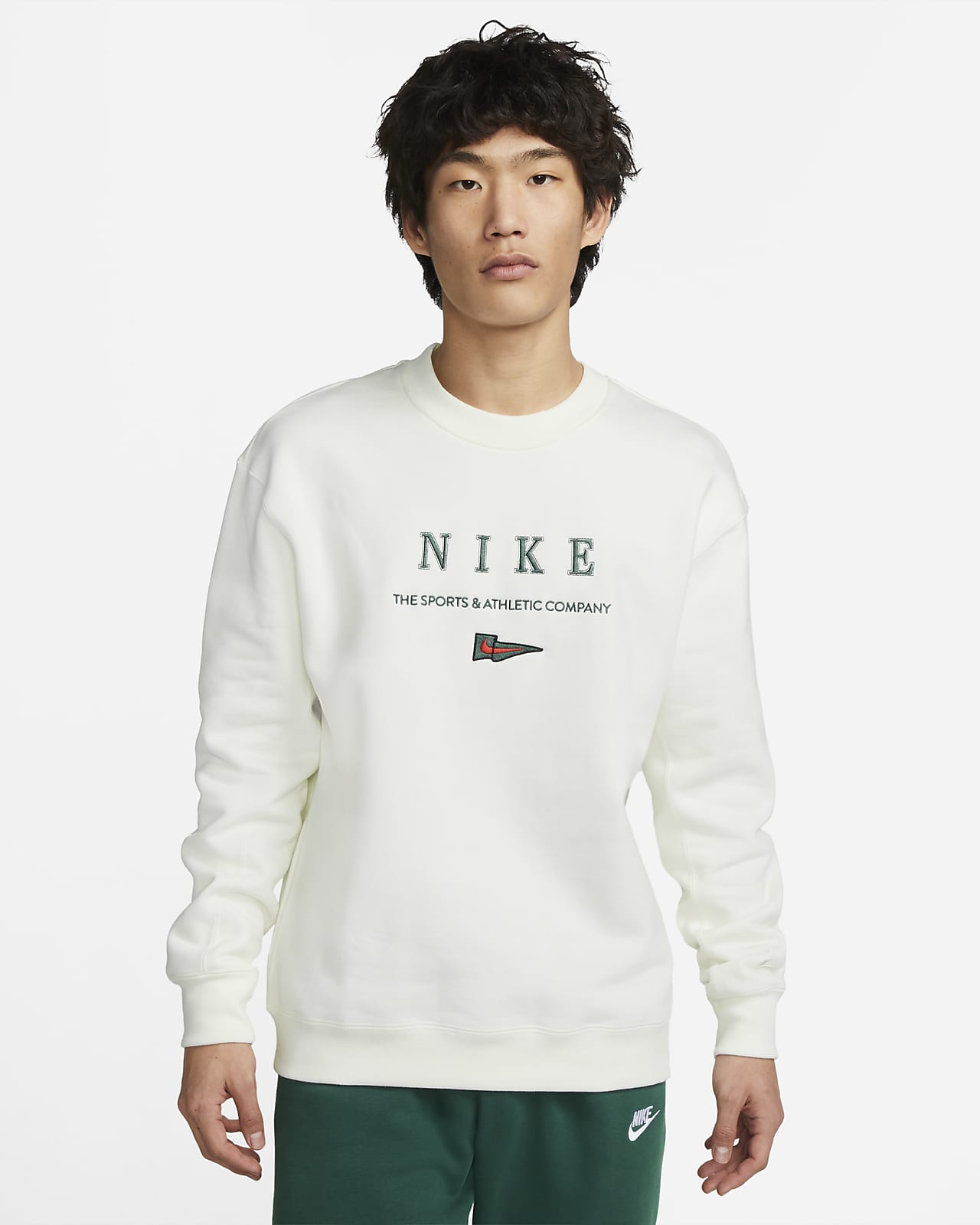 Sportswear Men's Crew-neck Fleece Sweatshirt. Nike ID
