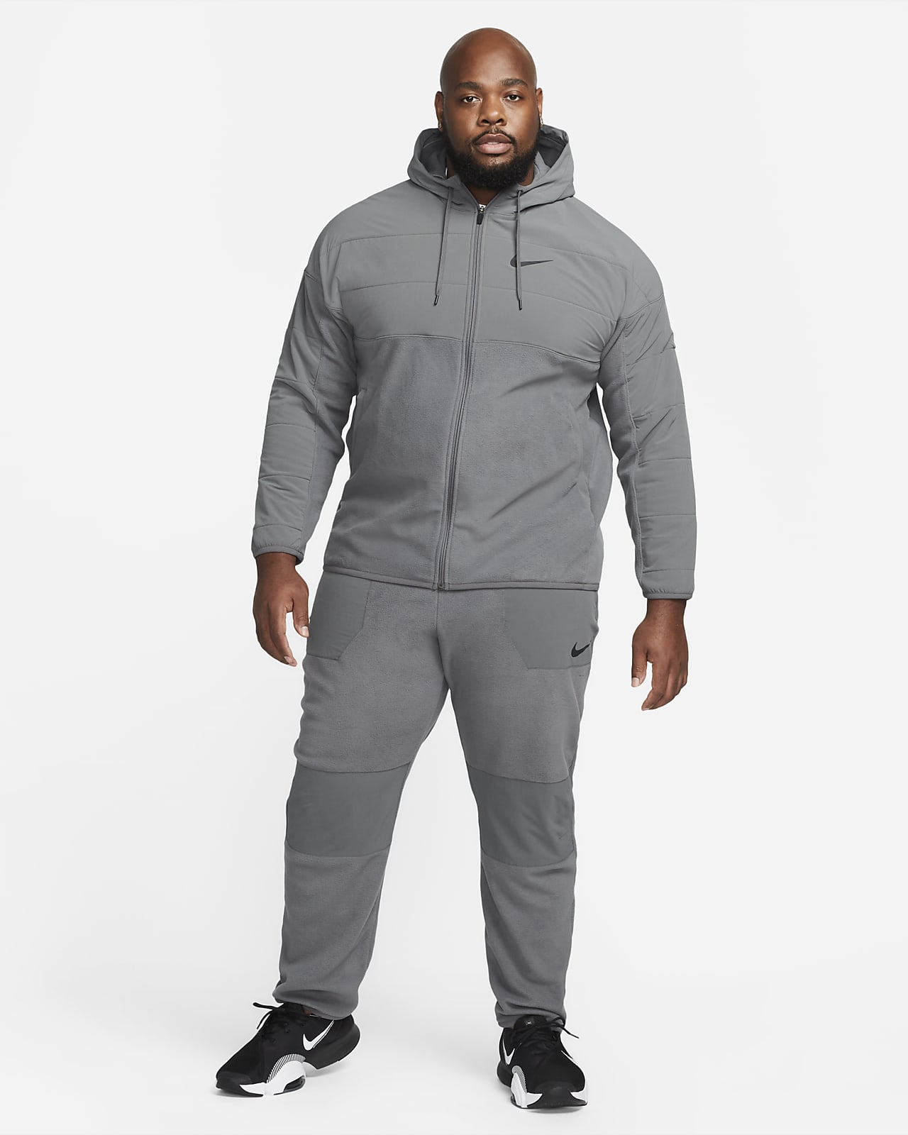 Mantenimiento carbón Elástico Sudadera acondicionada para el invierno con capucha de entrenamiento de  cierre completo para hombre Nike Therma FIT. Nike.com