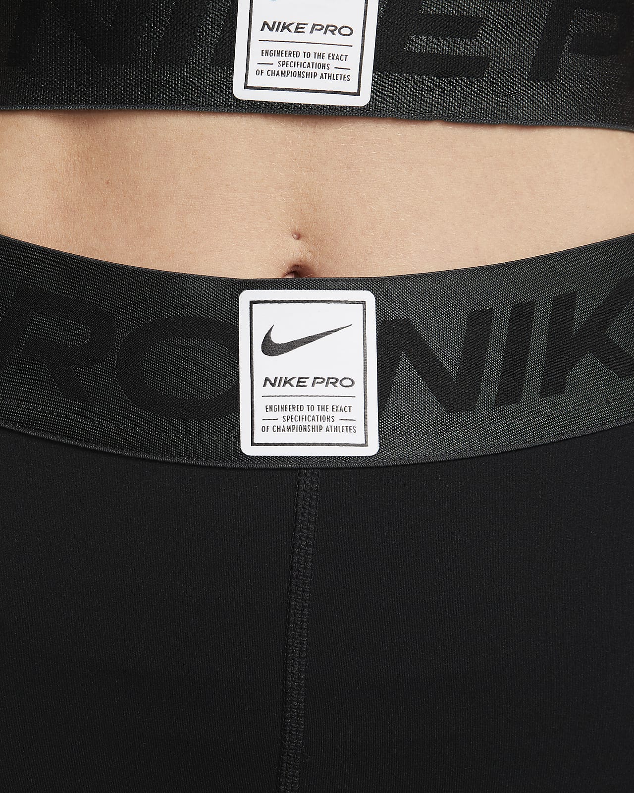 Nike Pro Women's Graphic Mid-Rise Leggings. Nike RO