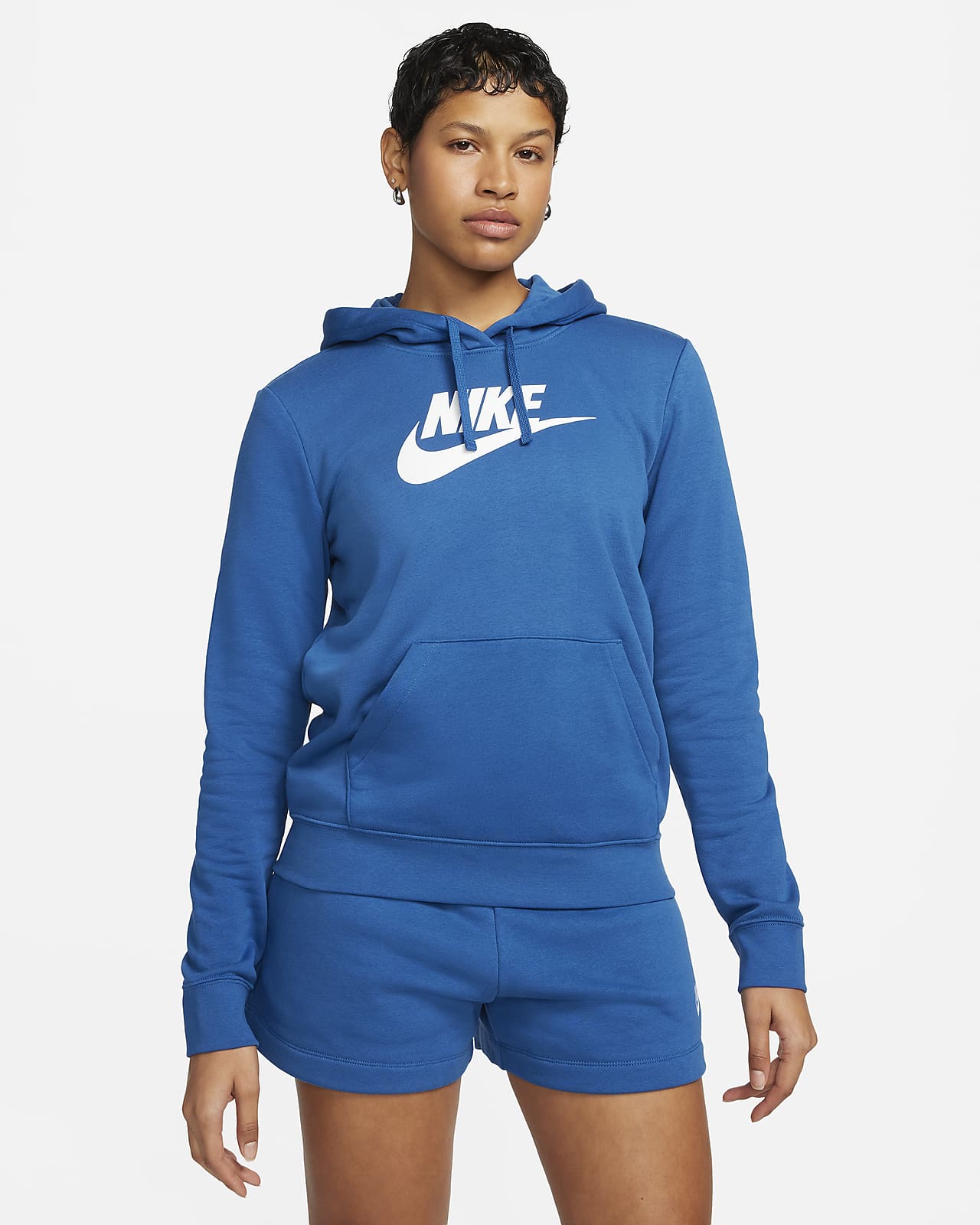 Sudadera con gorro sin cierre con logotipo para mujer Nike Sportswear Club Fleece