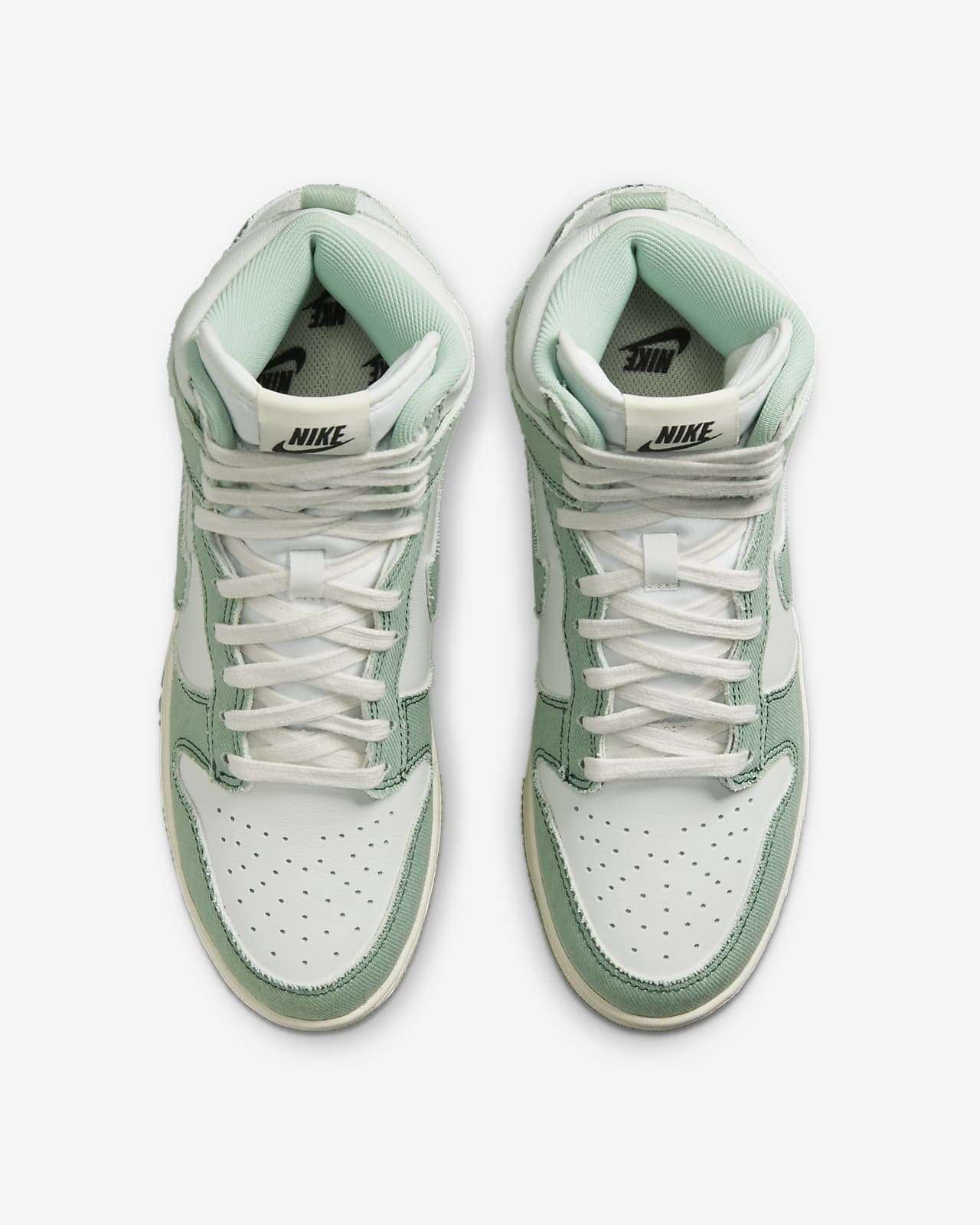 green high top nike dunks