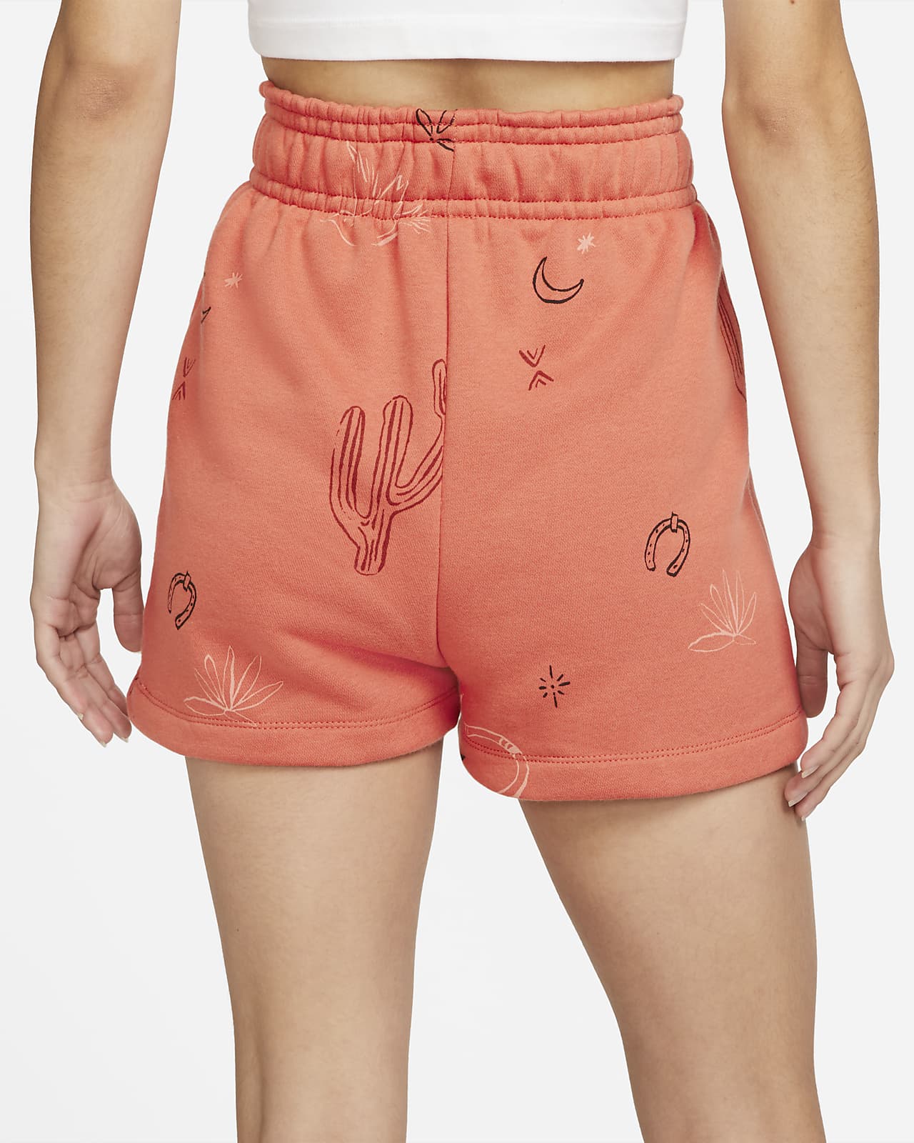 Shorts de tejido Fleece para mujer Nike Sportswear Wild Oasis. Nike.com