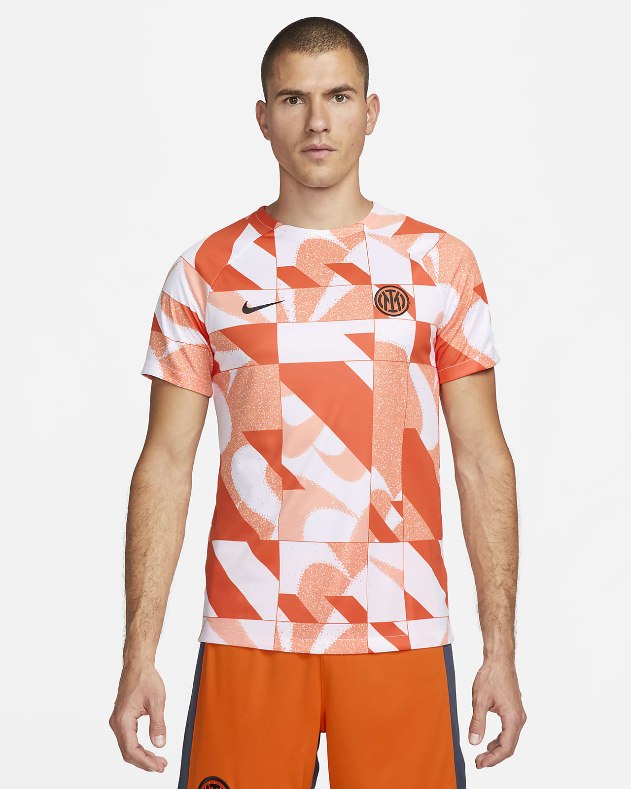 Męska przedmeczowa koszulka piłkarska z krótkim rękawem Nike Dri-FIT Inter Mediolan Academy Pro (wersja trzecia)