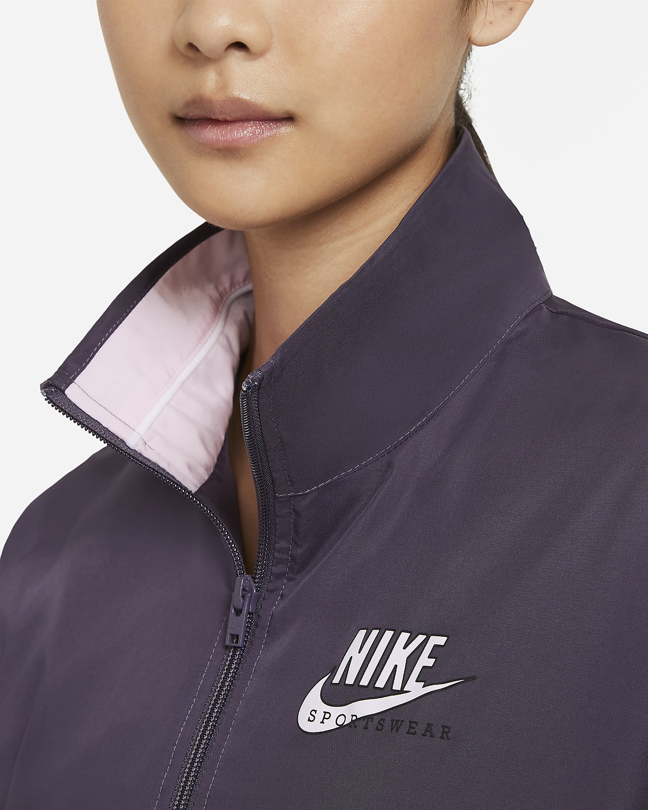 nike sportswear heritage fleece jacket