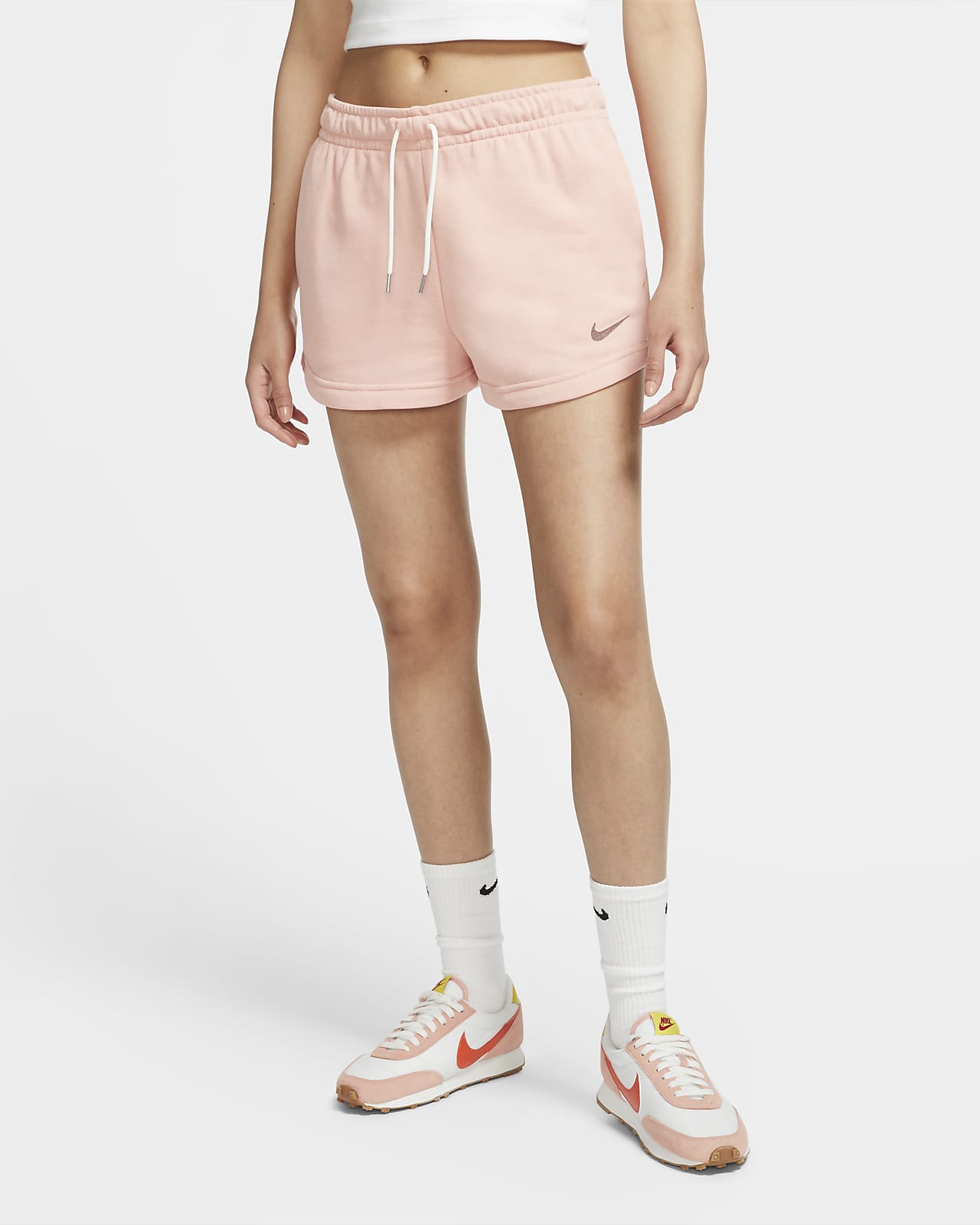 nike women's terry shorts