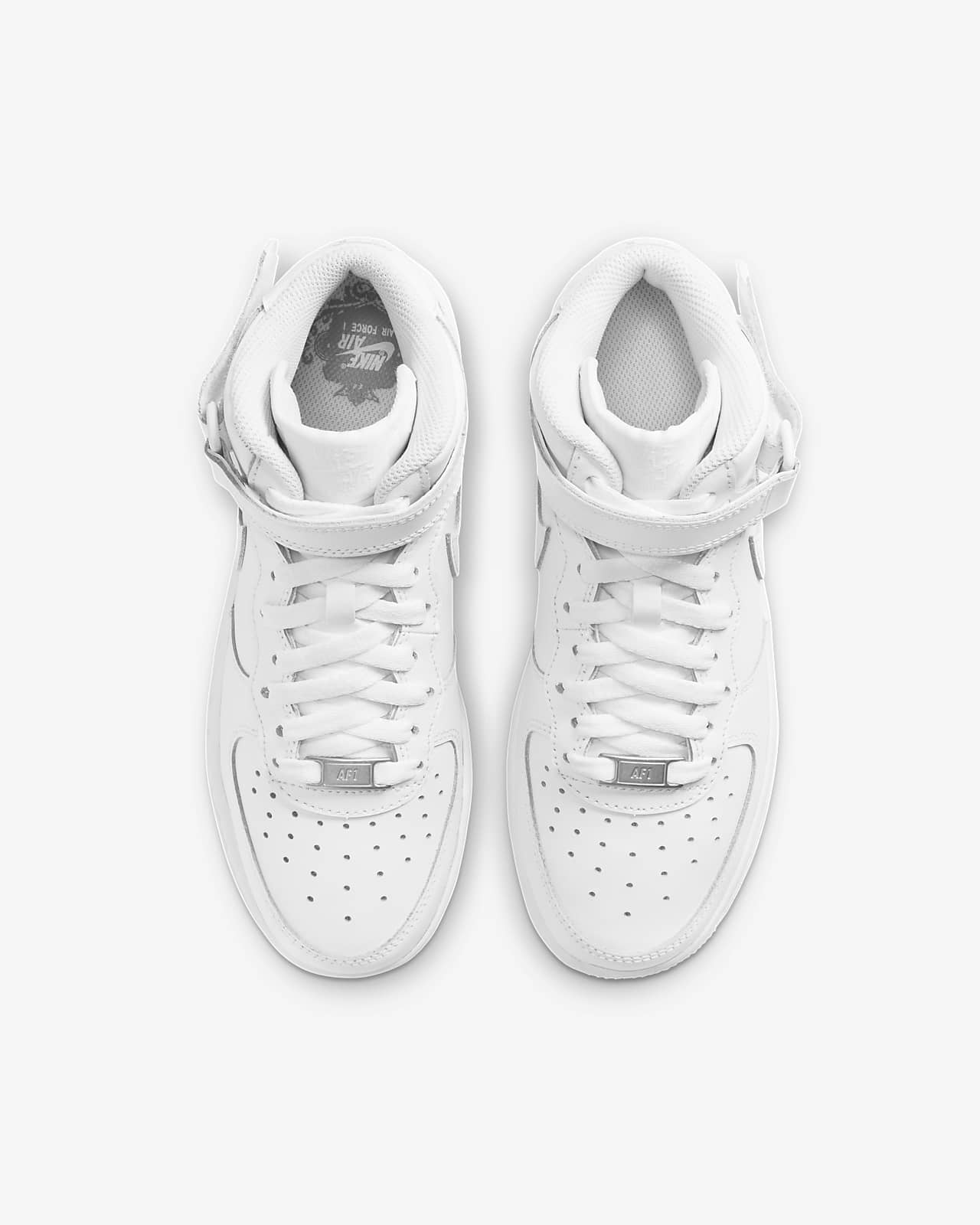 Tenis nike air force 1 one 2025 mid white classic