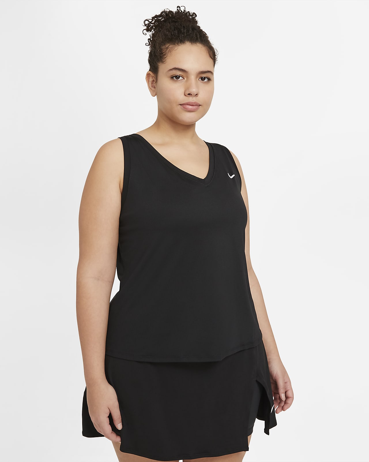 NikeCourt Victory Camiseta de tirantes de tenis (talla grande) - Mujer
