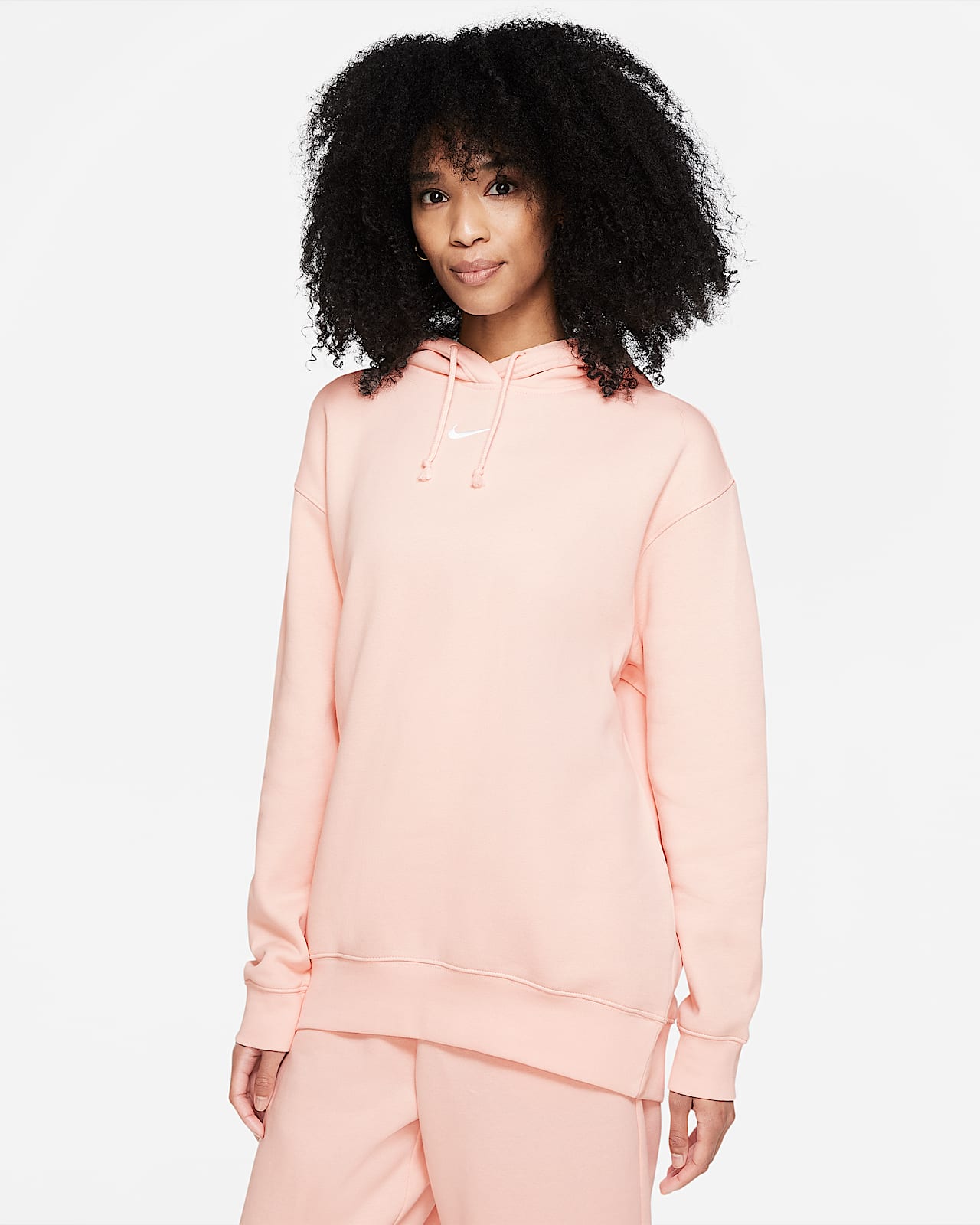 Nike Sportswear Essential Collection Sudadera con capucha de tejido Fleece  oversize - Mujer. Nike ES