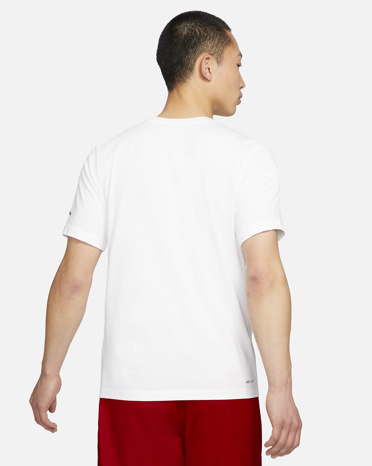 white dri fit t shirt