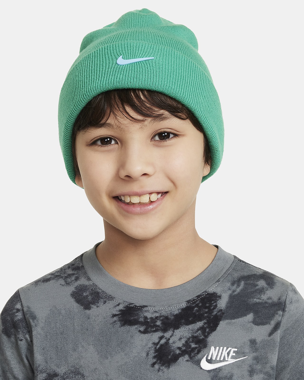 Bonnet réversible à smiley et grand revers Nike Peak pour enfant
