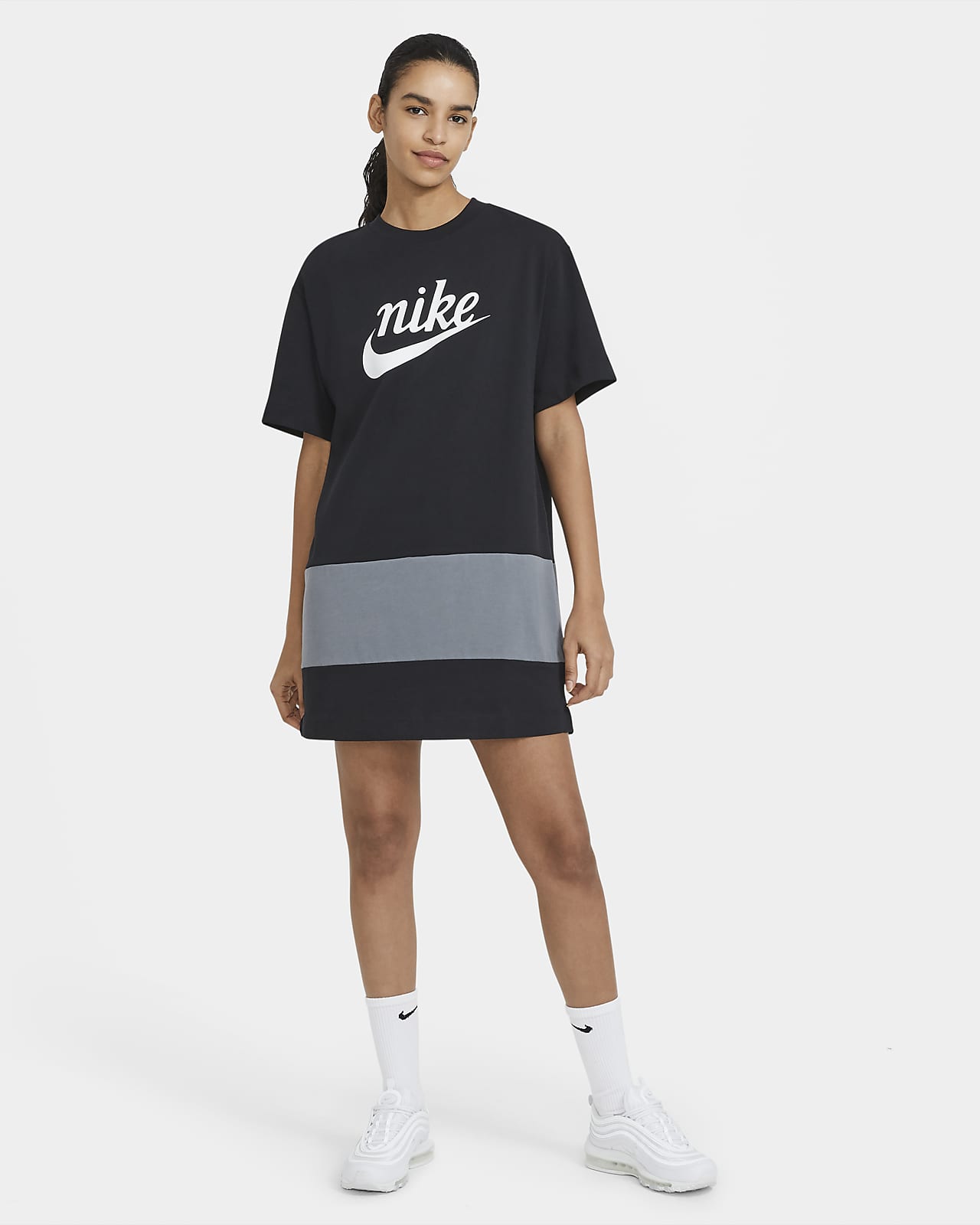 nike varsity sweatshirt dress