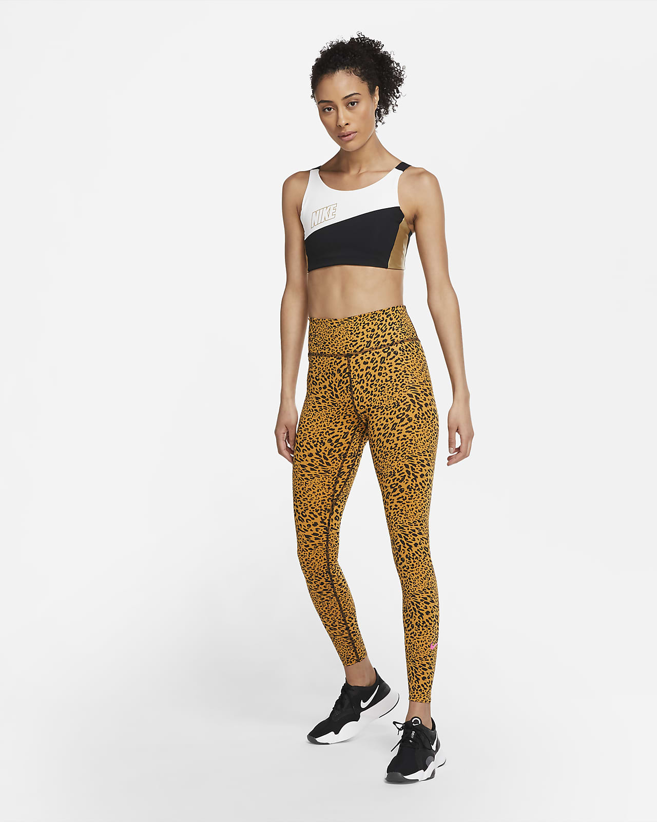 tan nike leggings