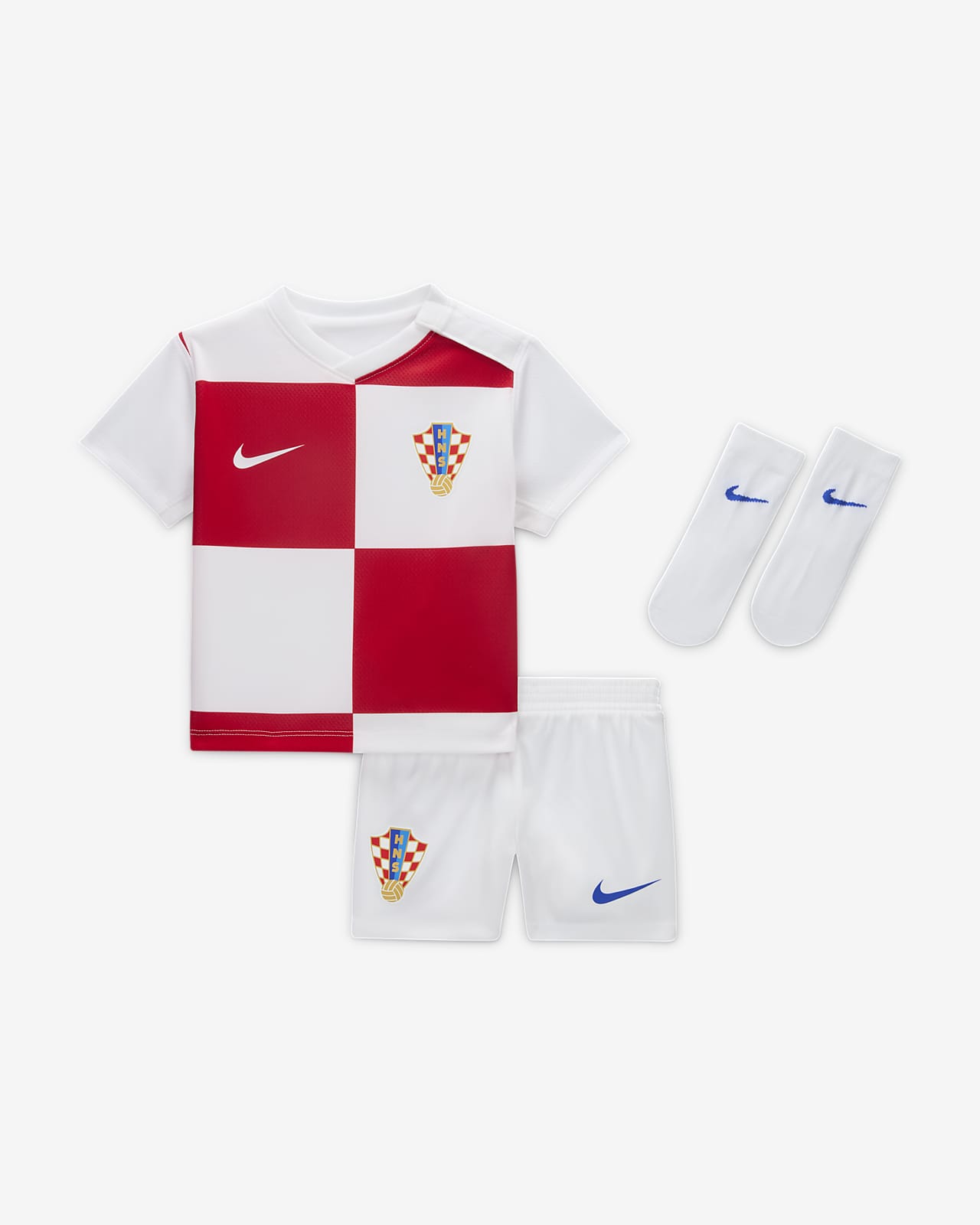 Kroatien 2024/25 Stadium Home Nike Replica Fußballtrikot-Set für Babys und Kleinkinder