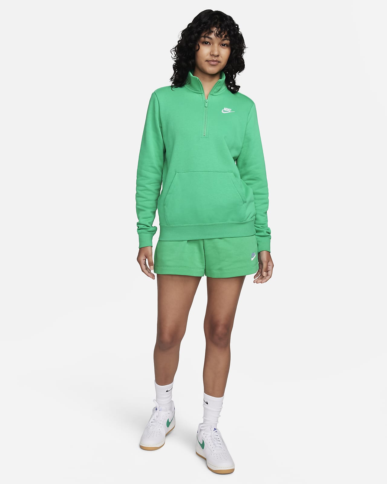 Sweat à capuche sportswear club écru femme - Nike