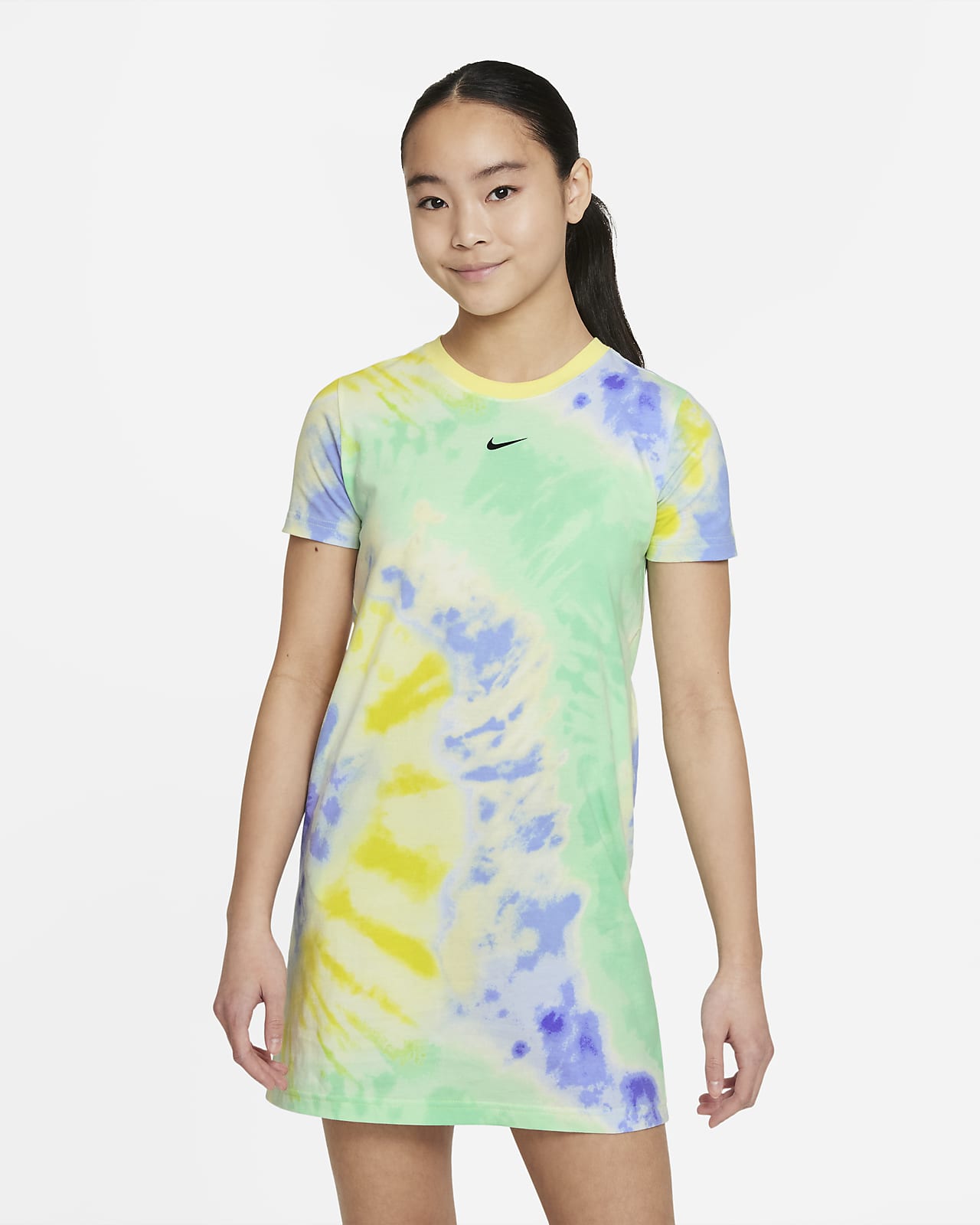 Nike Sportswear Big Kids' (Girls') Tie-Dye T-Shirt Dress