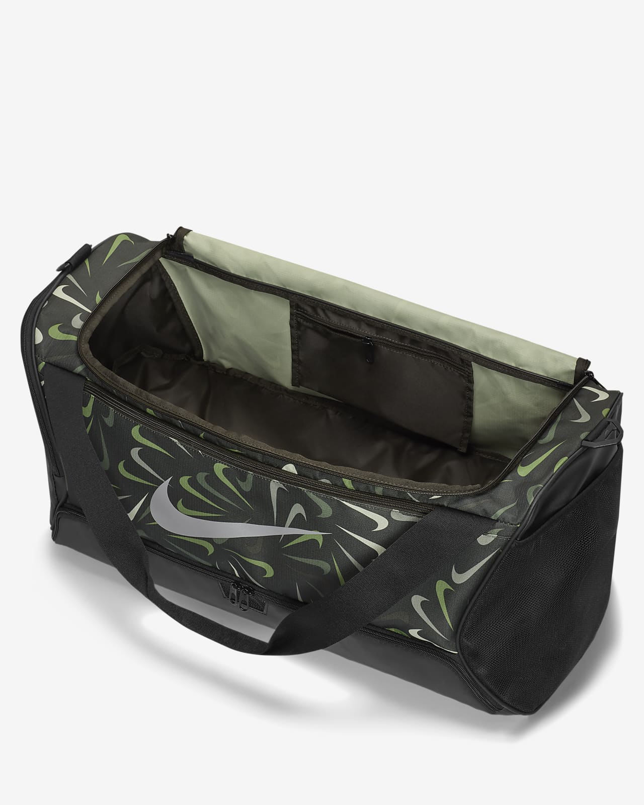 Maleta de entrenamiento estampada Nike Brasilia 9.5 (mediana, 60L). Nike MX