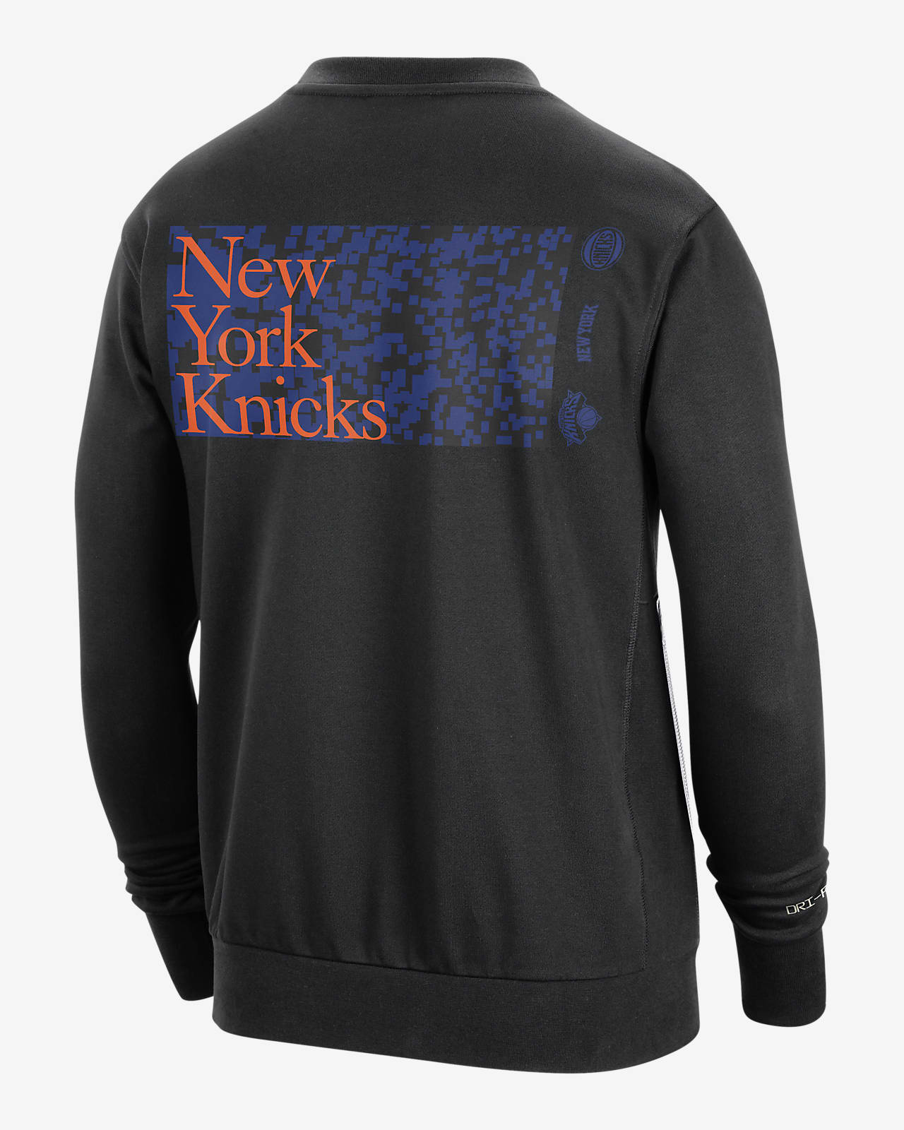 Sudadera de cuello redondo Nike Dri FIT de la NBA para hombre New York Knicks Standard Issue