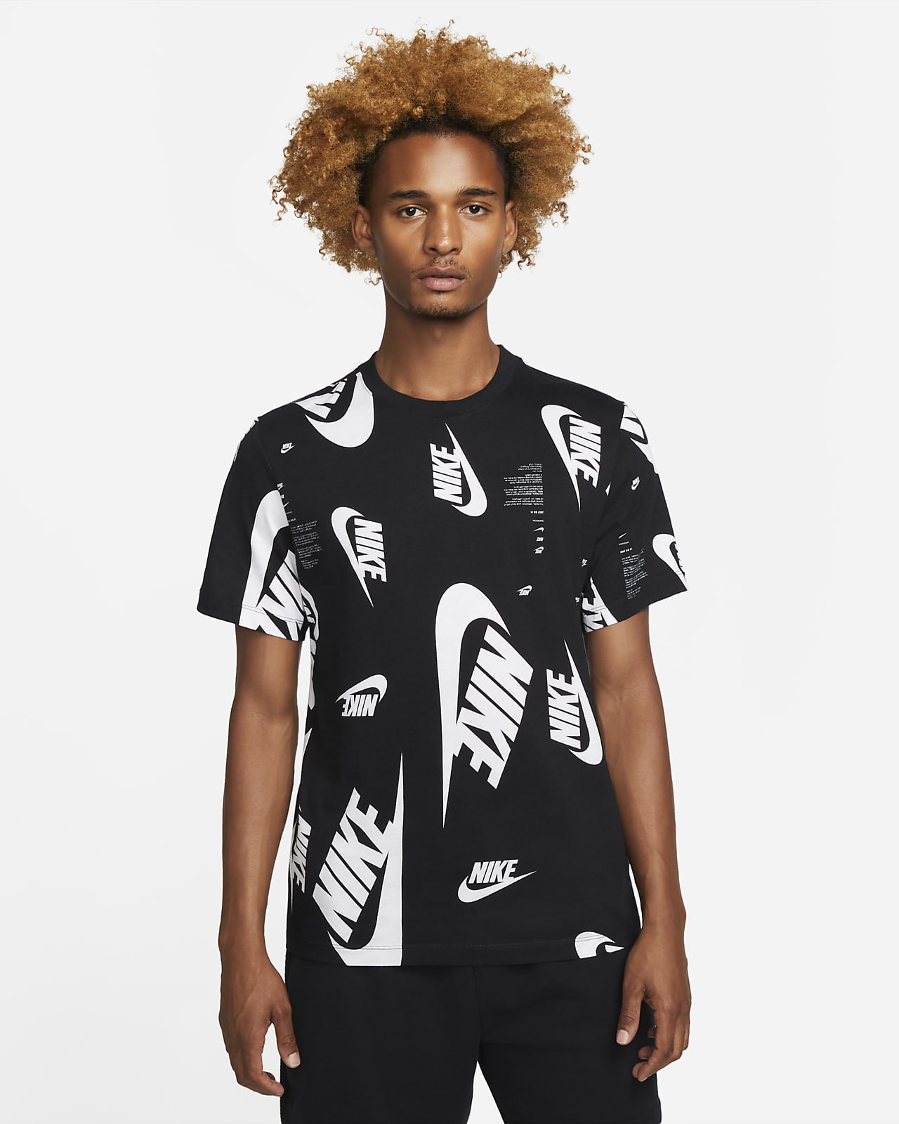 Allover Print T-Shirt. Nike 