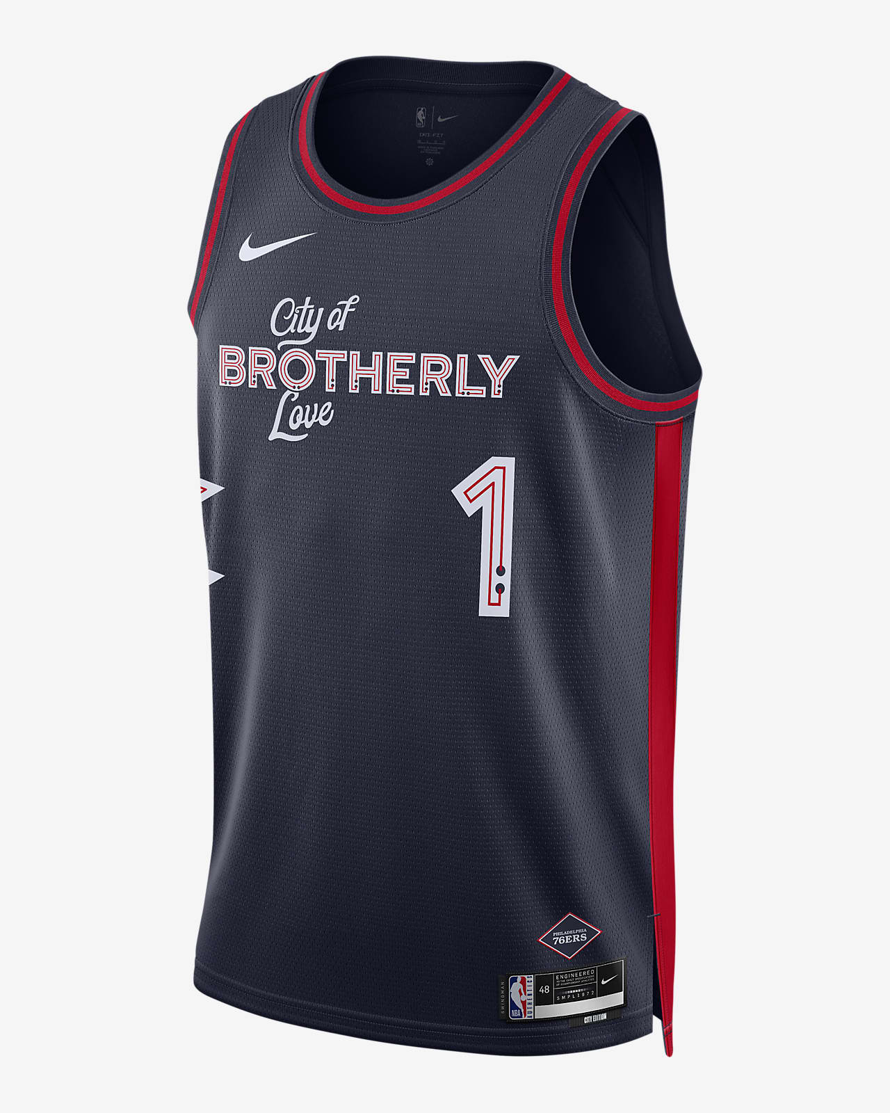 James Harden Philadelphia 76ers City Edition 2023/24 Nike Dri-FIT NBA Swingman Jersey för män