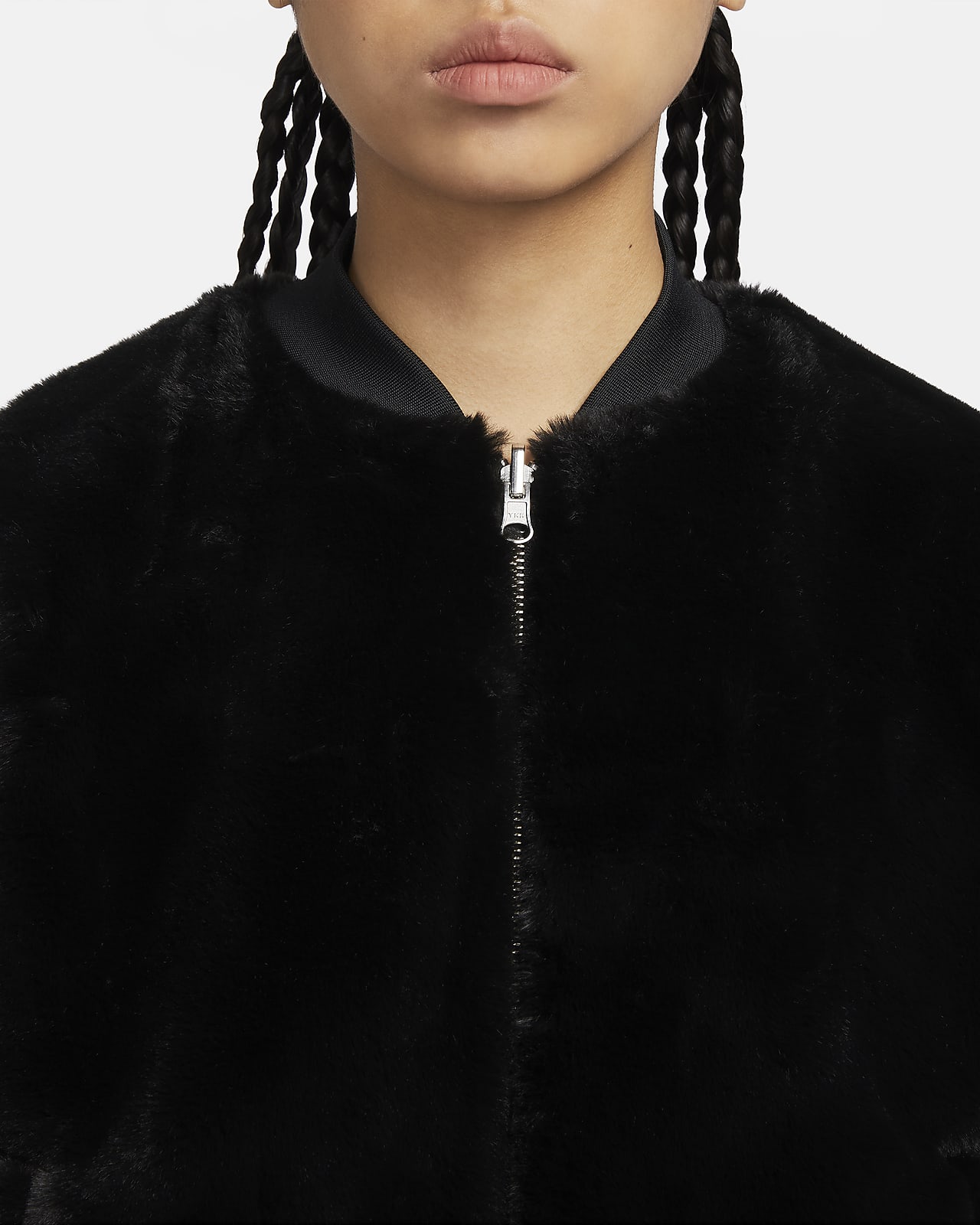 Nike Sportswear Women's Reversible Faux Fur Bomber Jacket. Nike ID