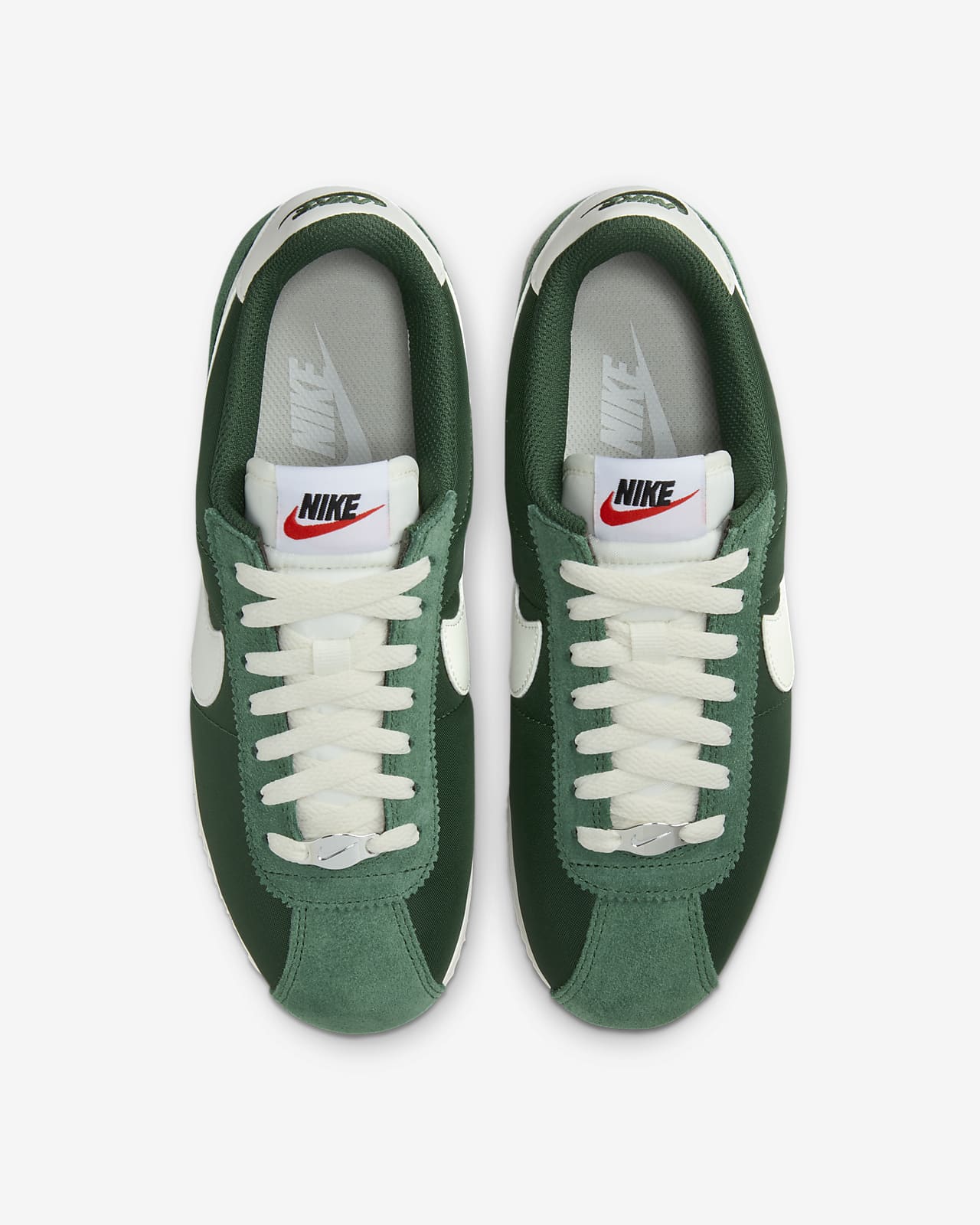 Nike cortez leather femme verte deals