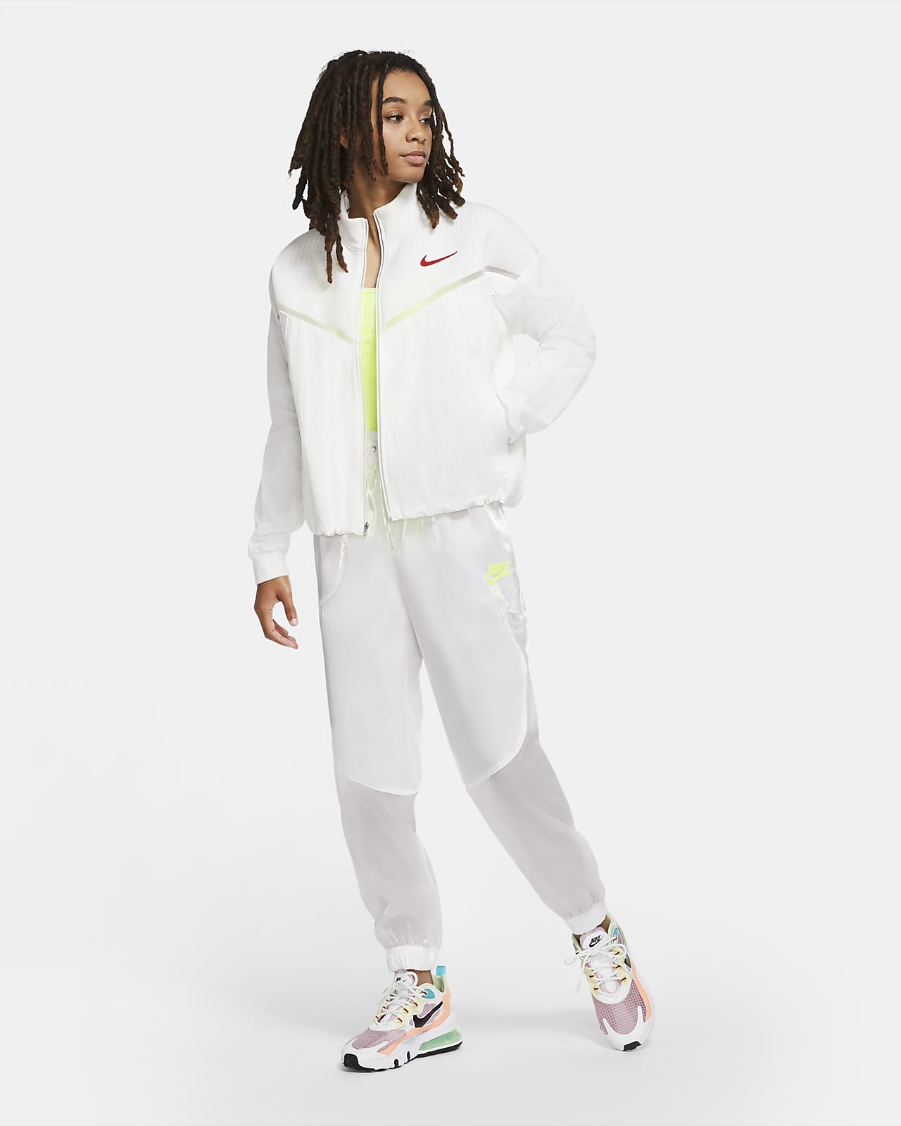 nike white womens jacket