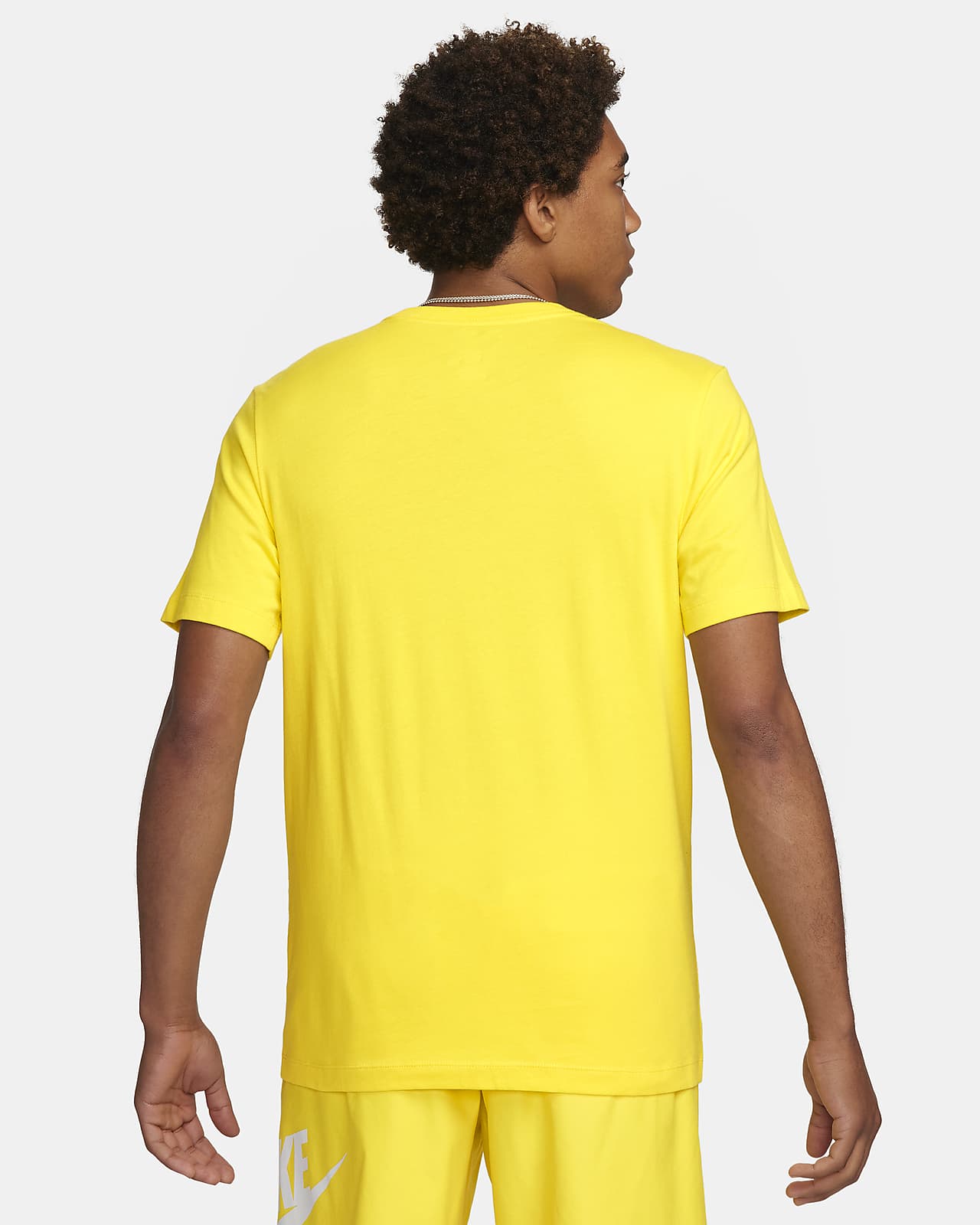 Nike Brazil Center Swoosh T-Shirt Yellow XL