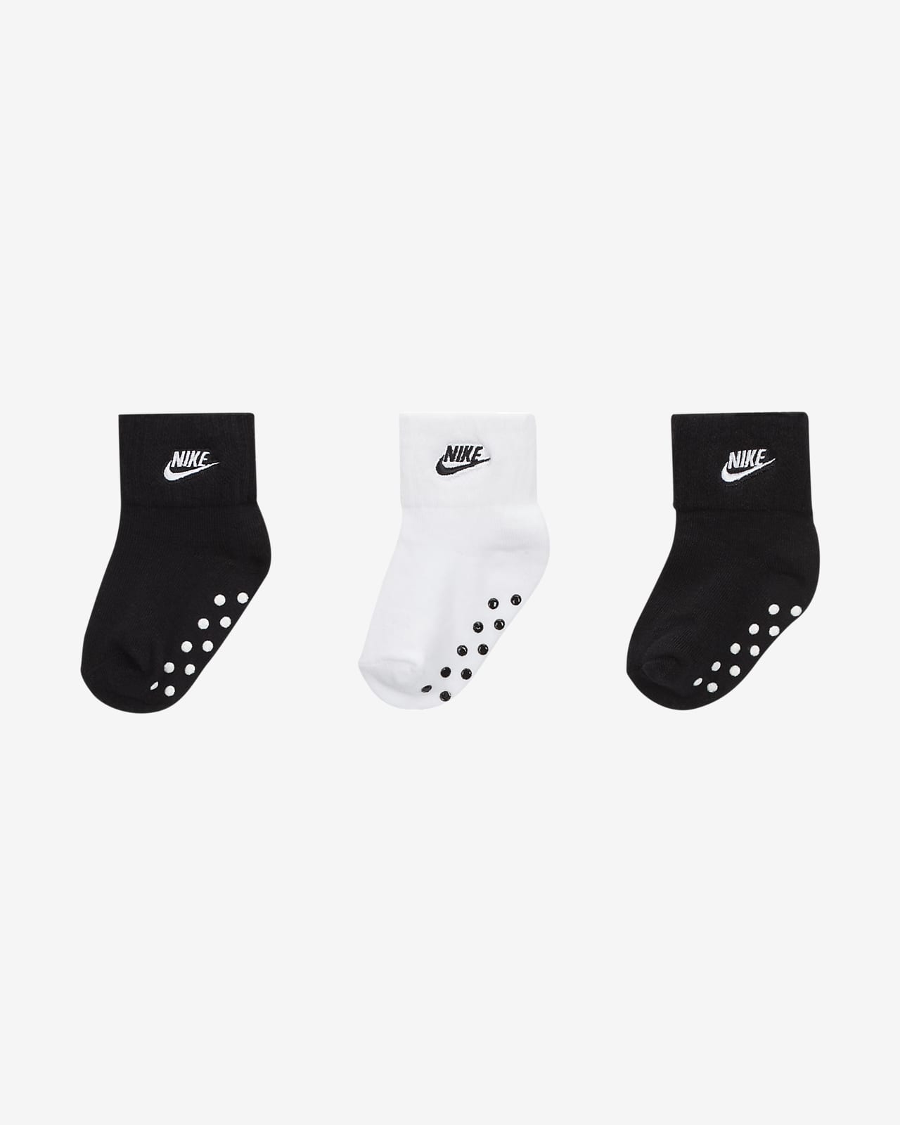 Nike Baby Gripper Ankle Socks (3-Pack). Nike.com
