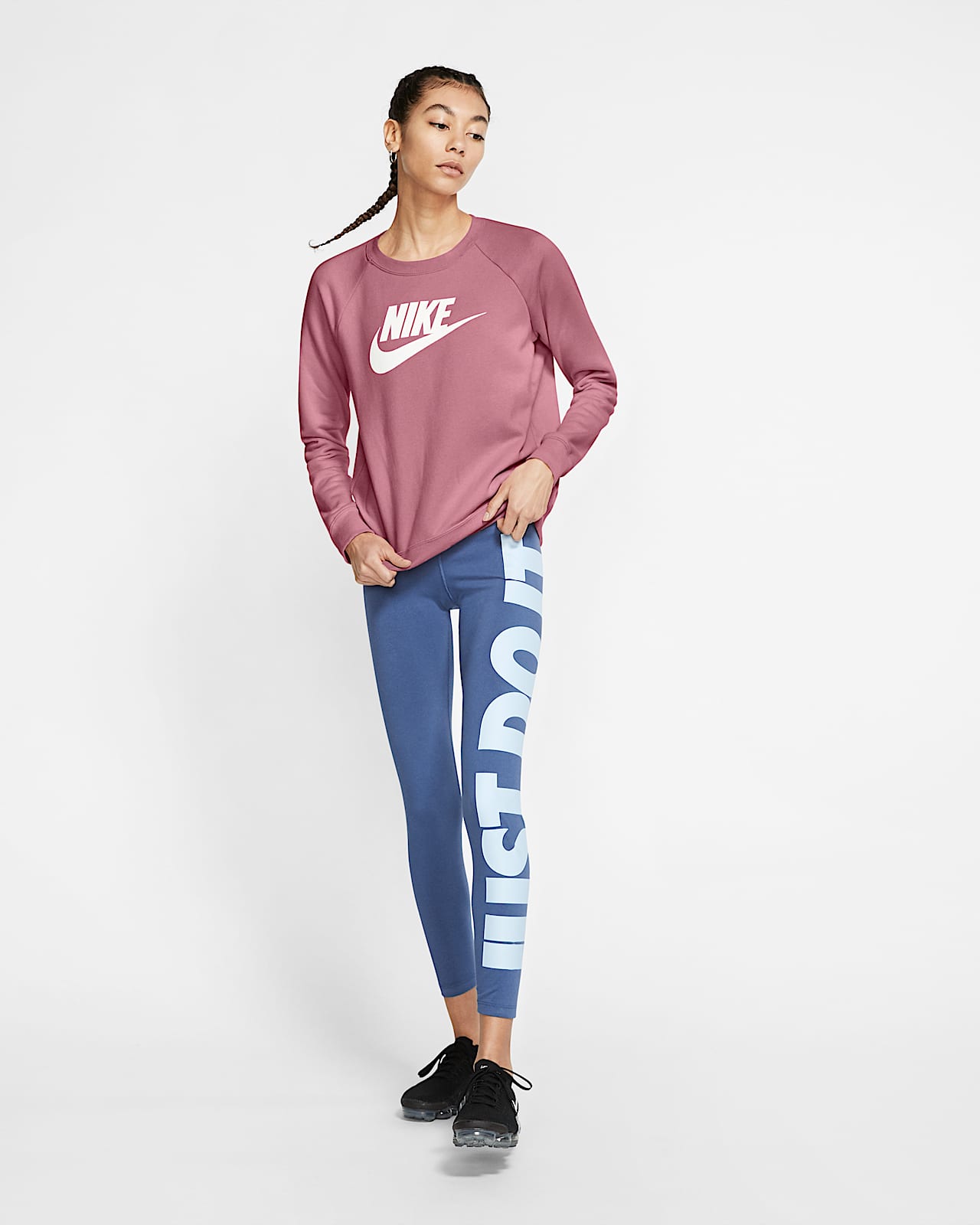 nike sportswear essential fleece crew sweater