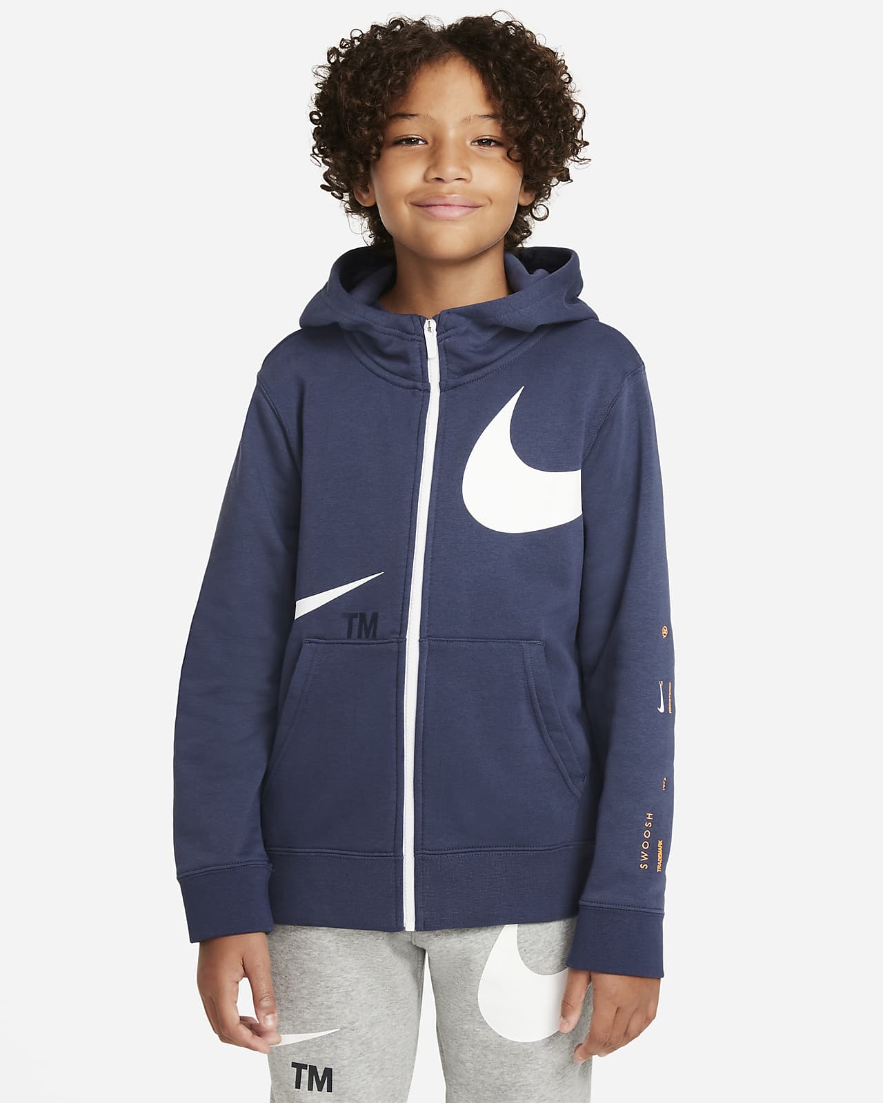 nike fleece hoodie swoosh