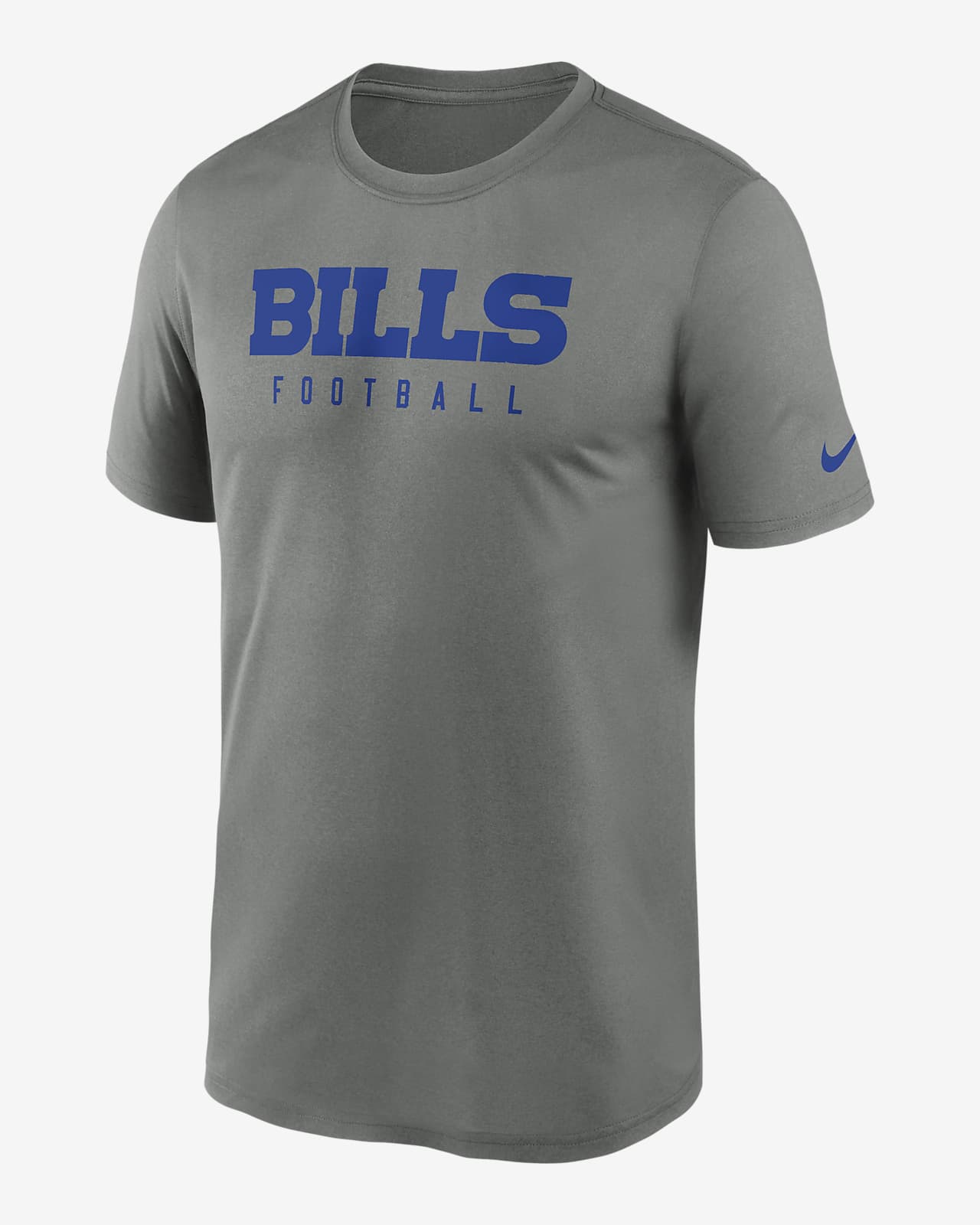 Nike Men's Dri-Fit Sideline Legend (NFL Buffalo Bills) T-Shirt in Grey, Size: Medium | 00LV03VI81-077