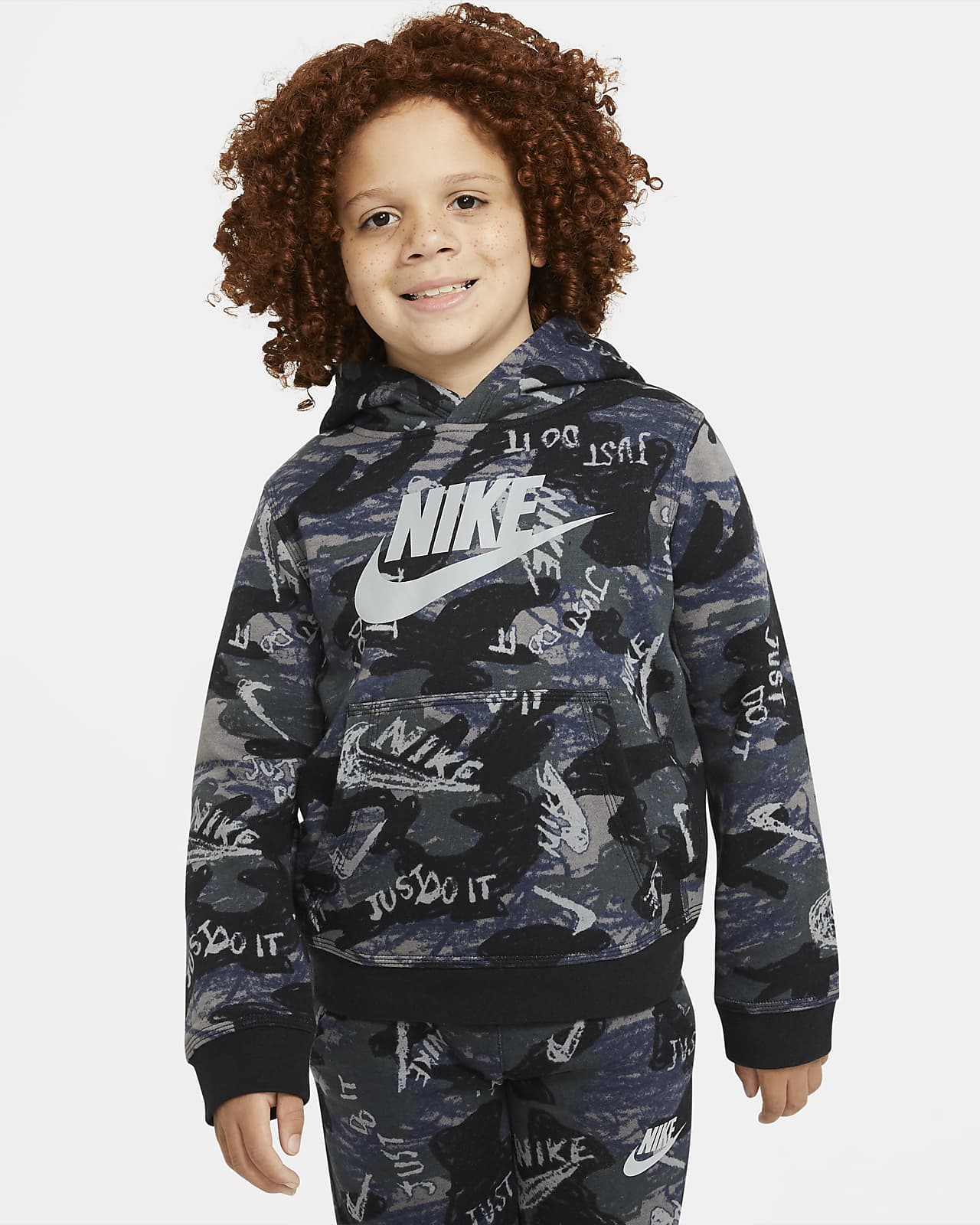 nike print hoodie