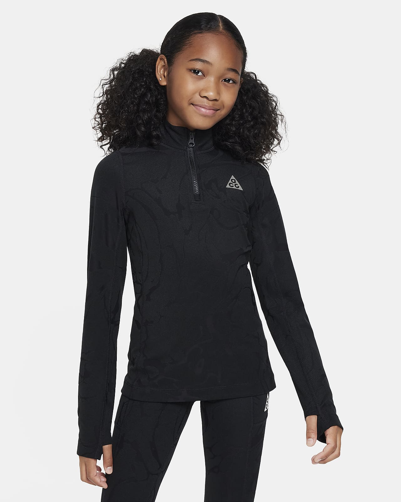 Nike ACG Therma-FIT Big Kids' (Girls') 1/4-Zip Long-Sleeve Top