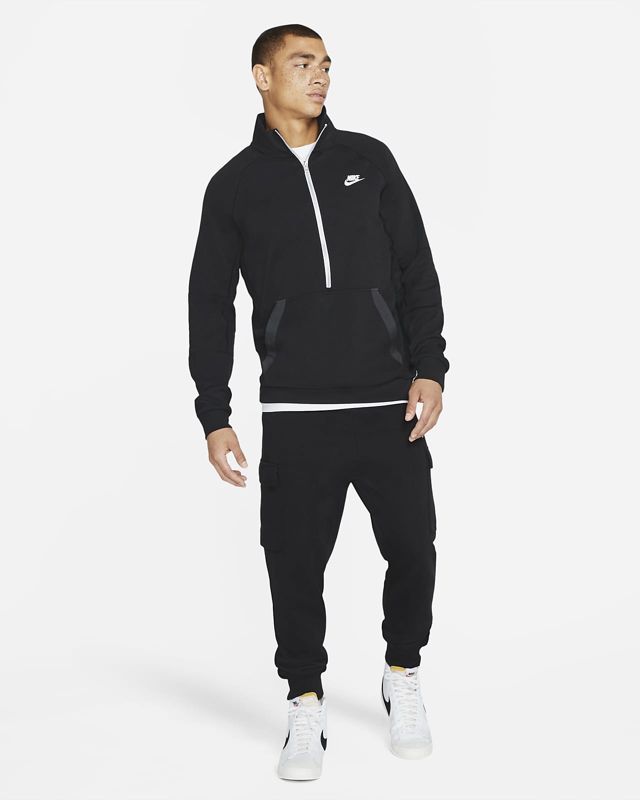 nike fleece top mens