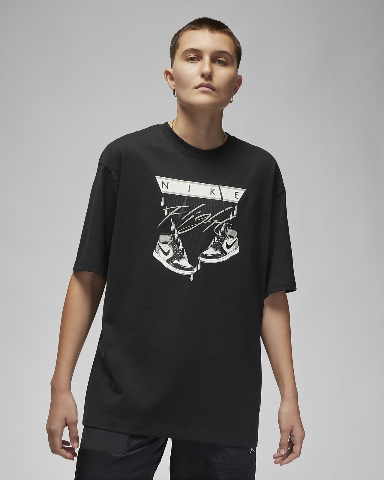 Jordan Flight Women's Oversized T-Shirt. Nike VN