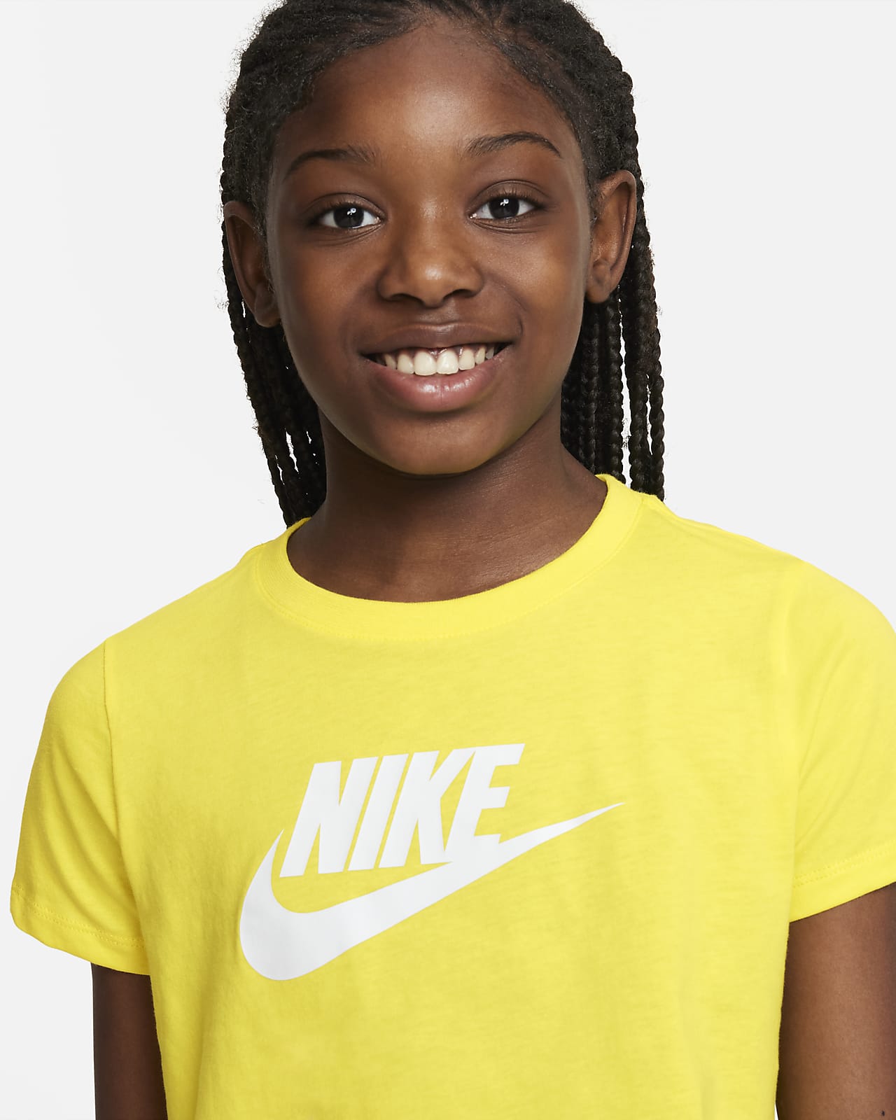 Aan het water ik wil Makkelijk in de omgang Nike Sportswear Big Kids' (Girls') Cropped T-Shirt. Nike.com
