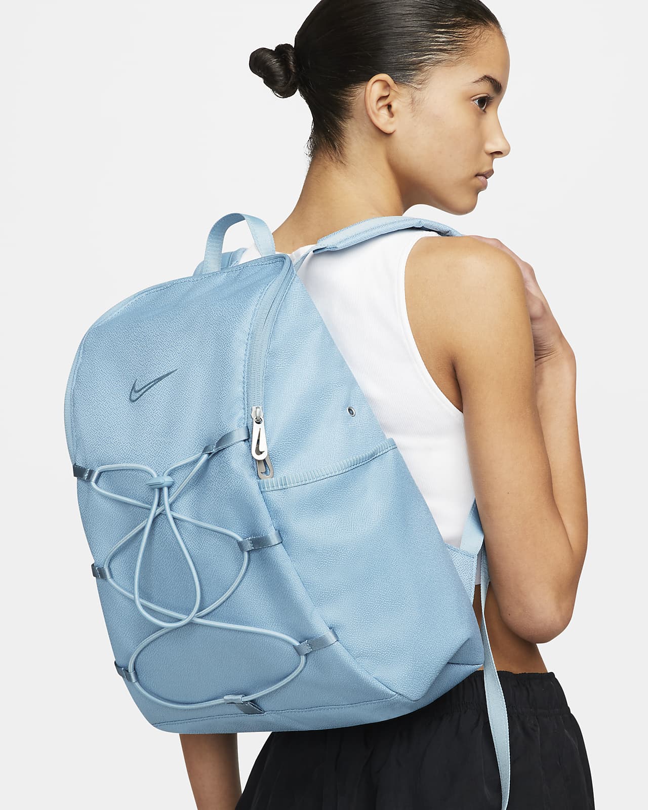 light blue nike bag