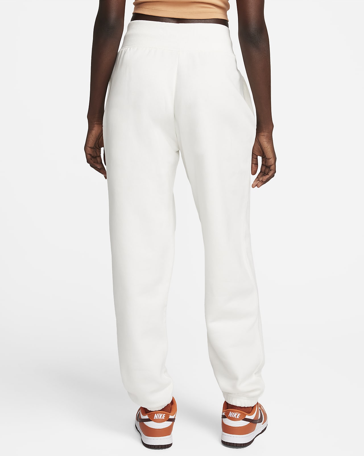 Nike Women's Phoenix Fleece High-Waisted Oversized Sweatpants Light Orewood  Brown/Sail - FW23 - US