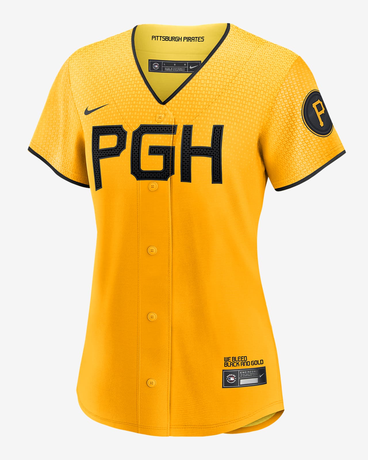 MLB Pittsburgh Pirates City Connect Women's Replica Baseball Jersey.