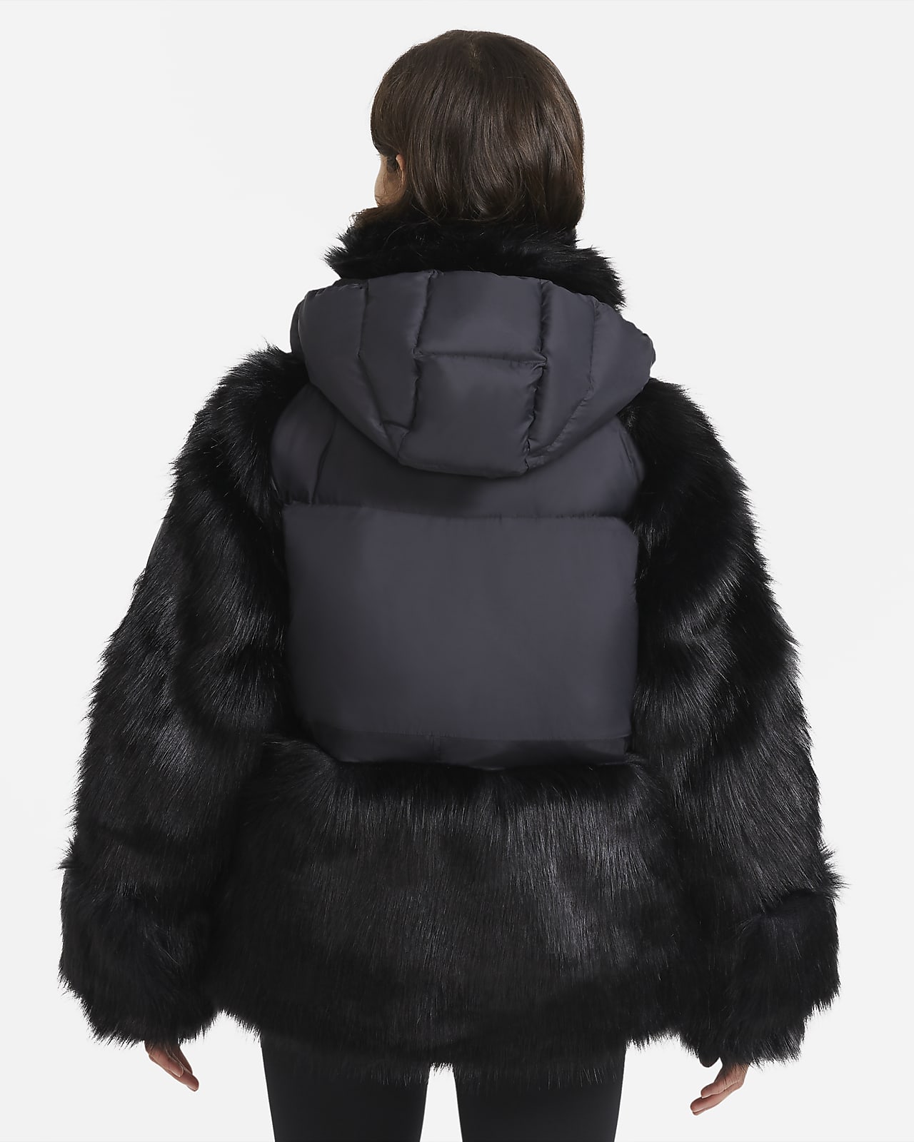 nike coat with fur