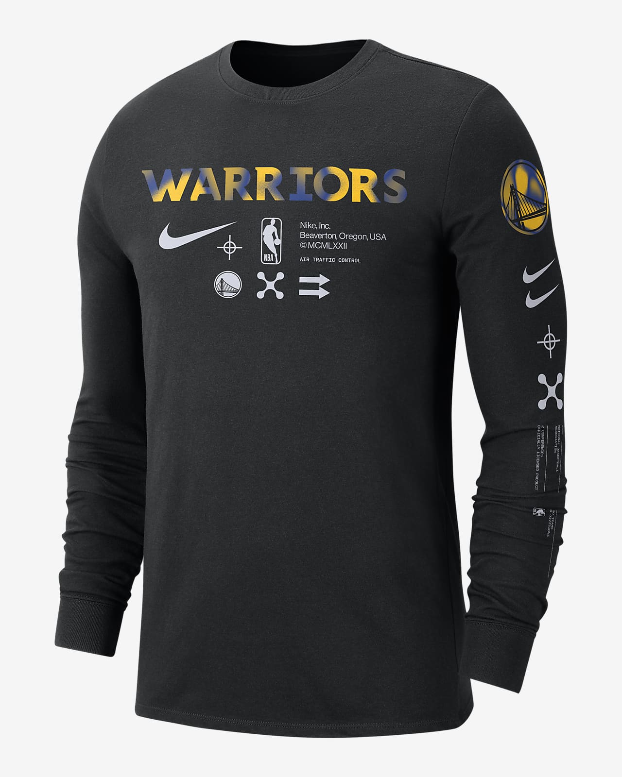 warriors t shirt nike