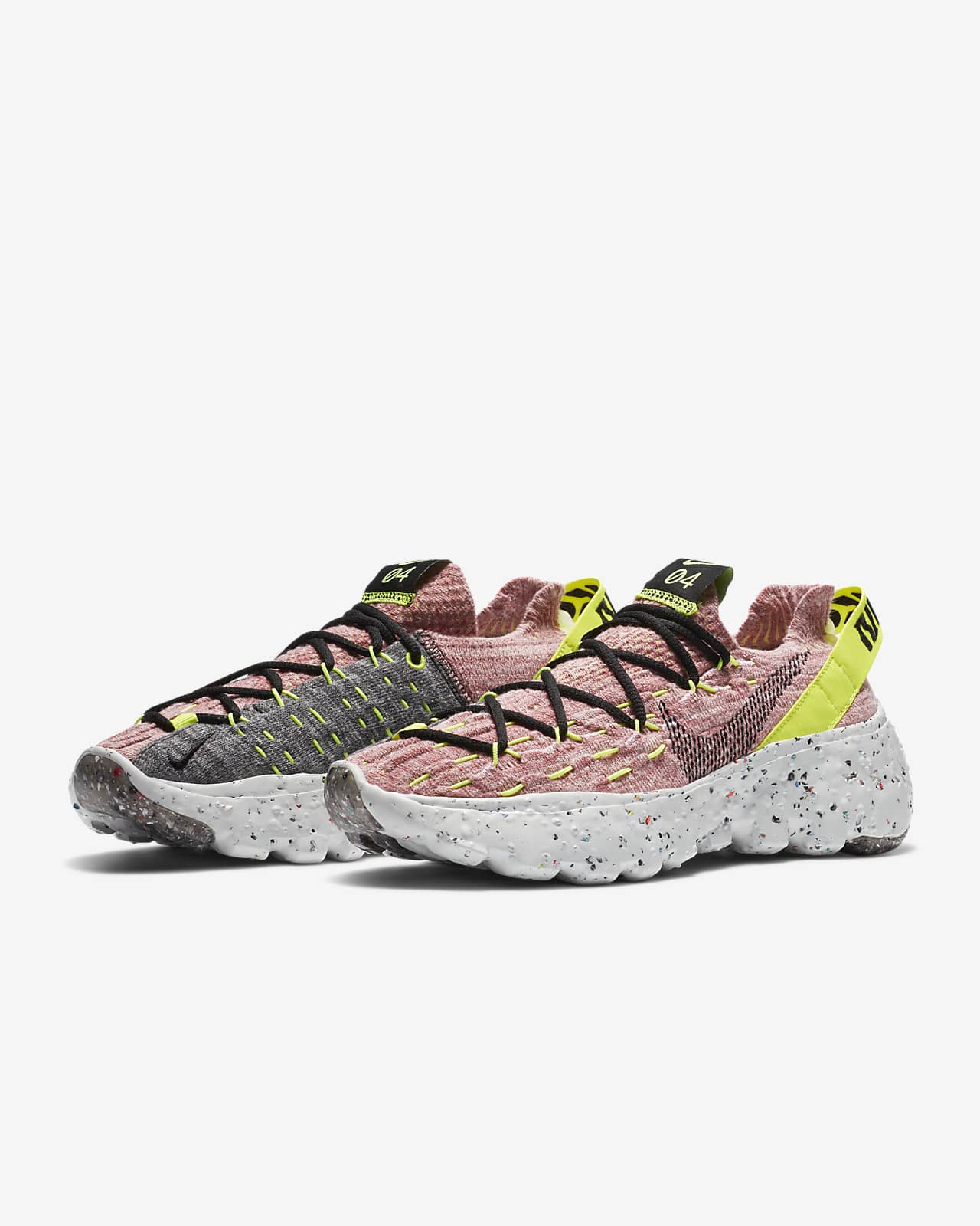 nike space hippie pink