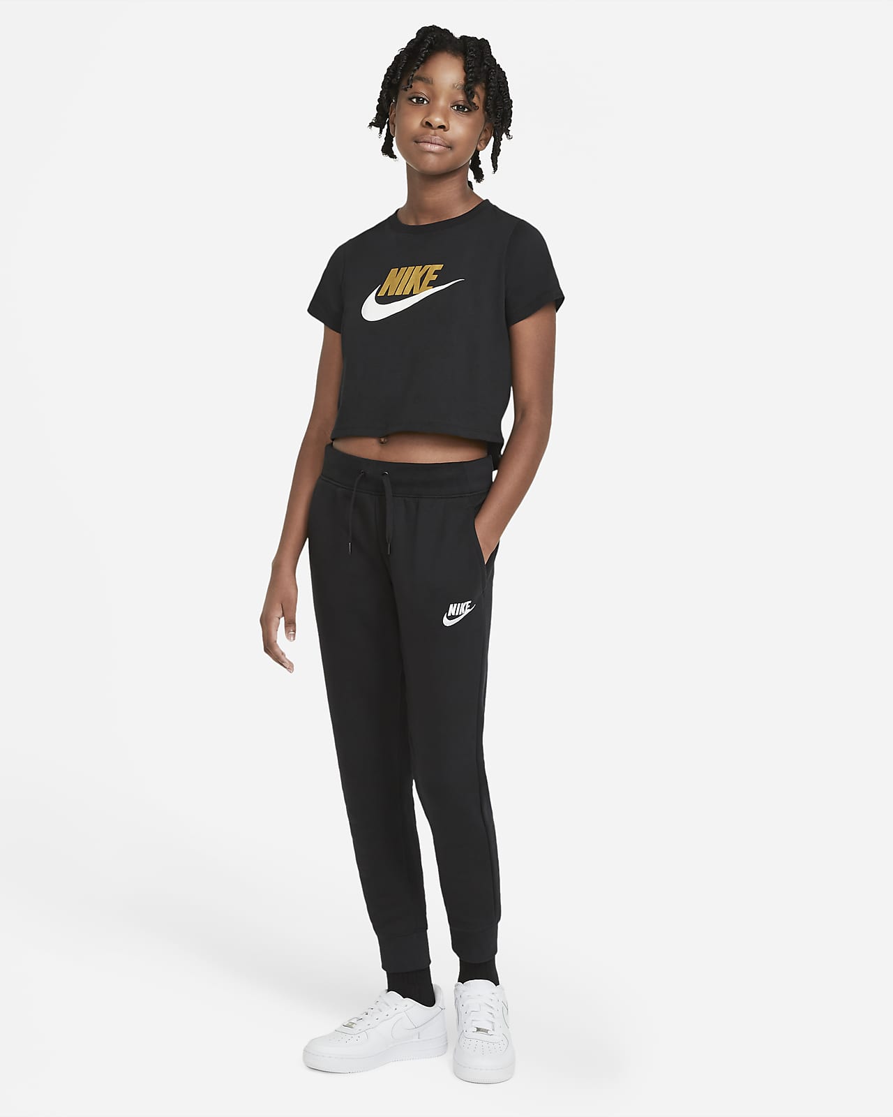 nike cropped tee