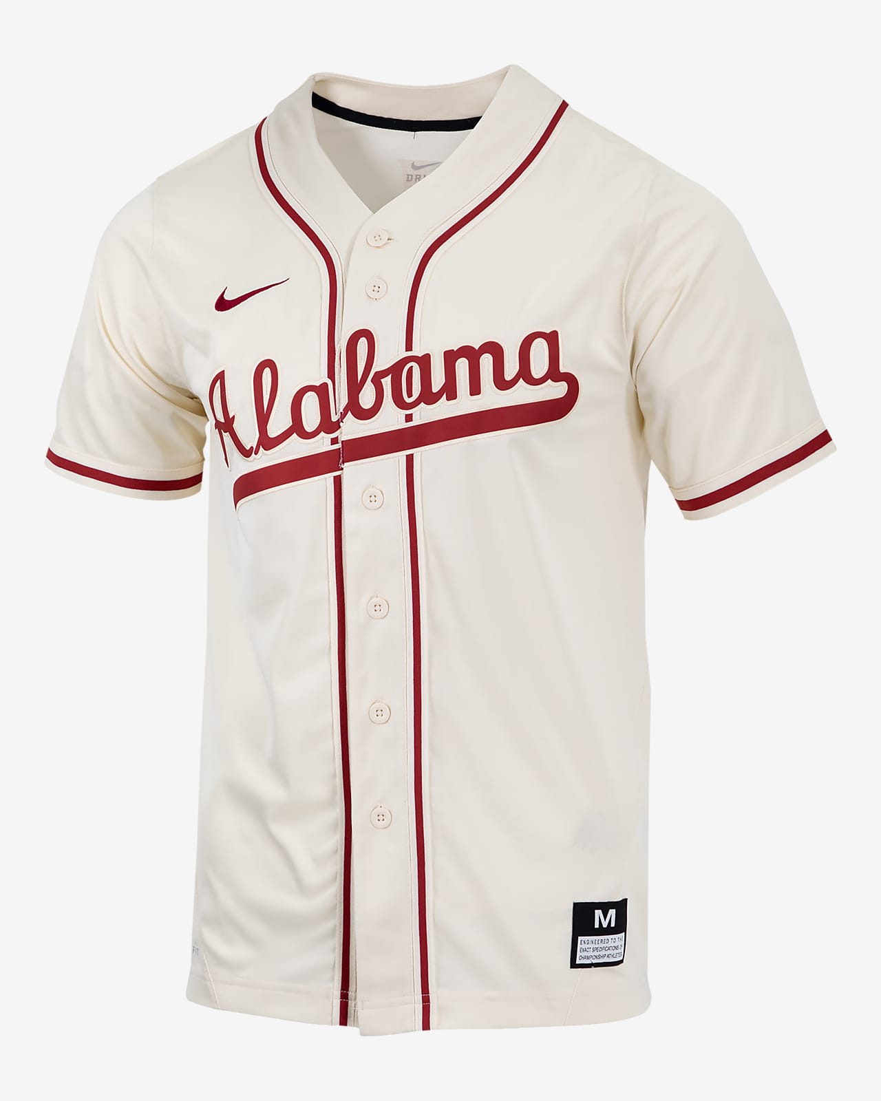 Jersey de béisbol universitario Nike Replica para hombre Alabama