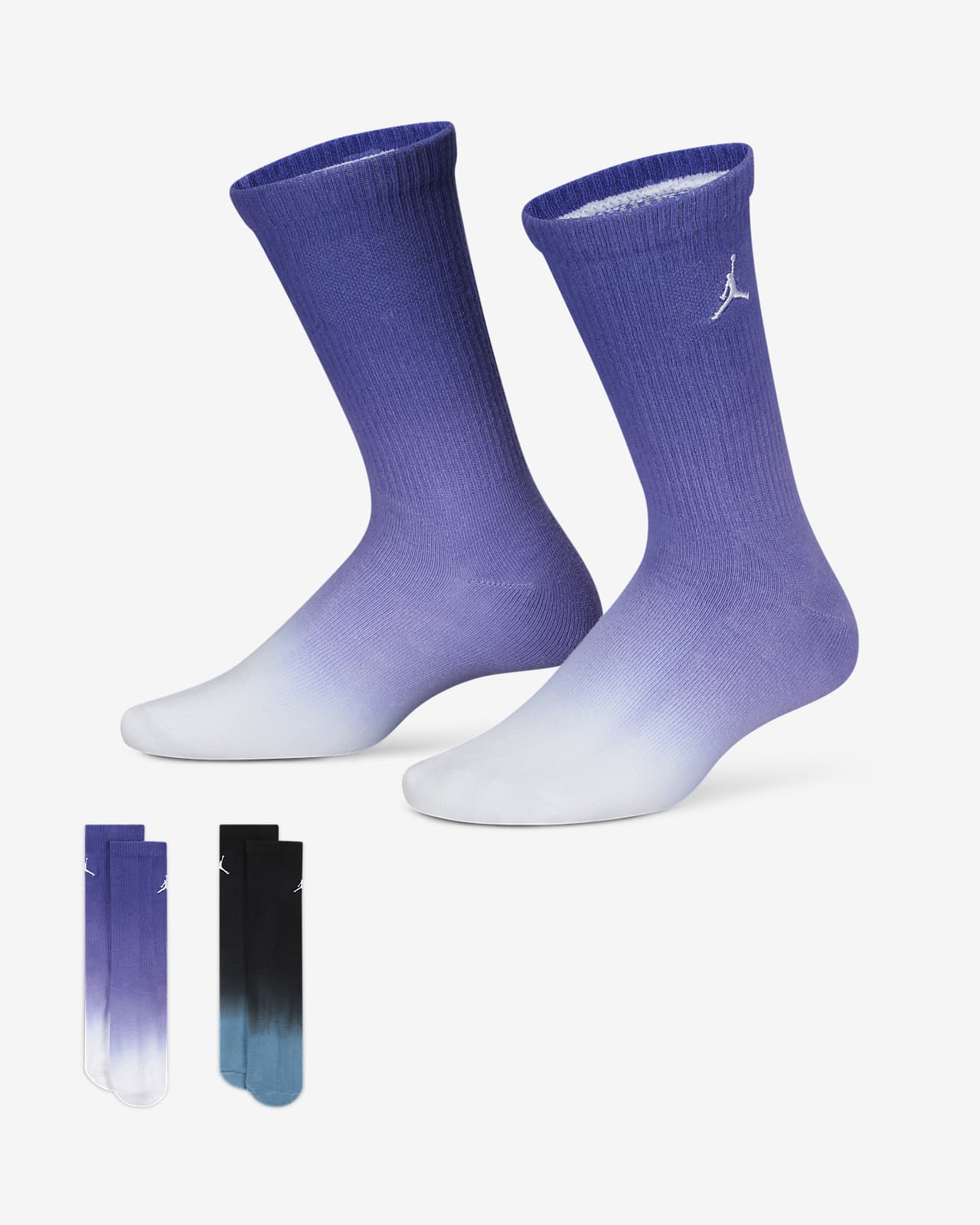 Conjunto de calcetines largos para niños talla Jordan (2 pares). Nike.com