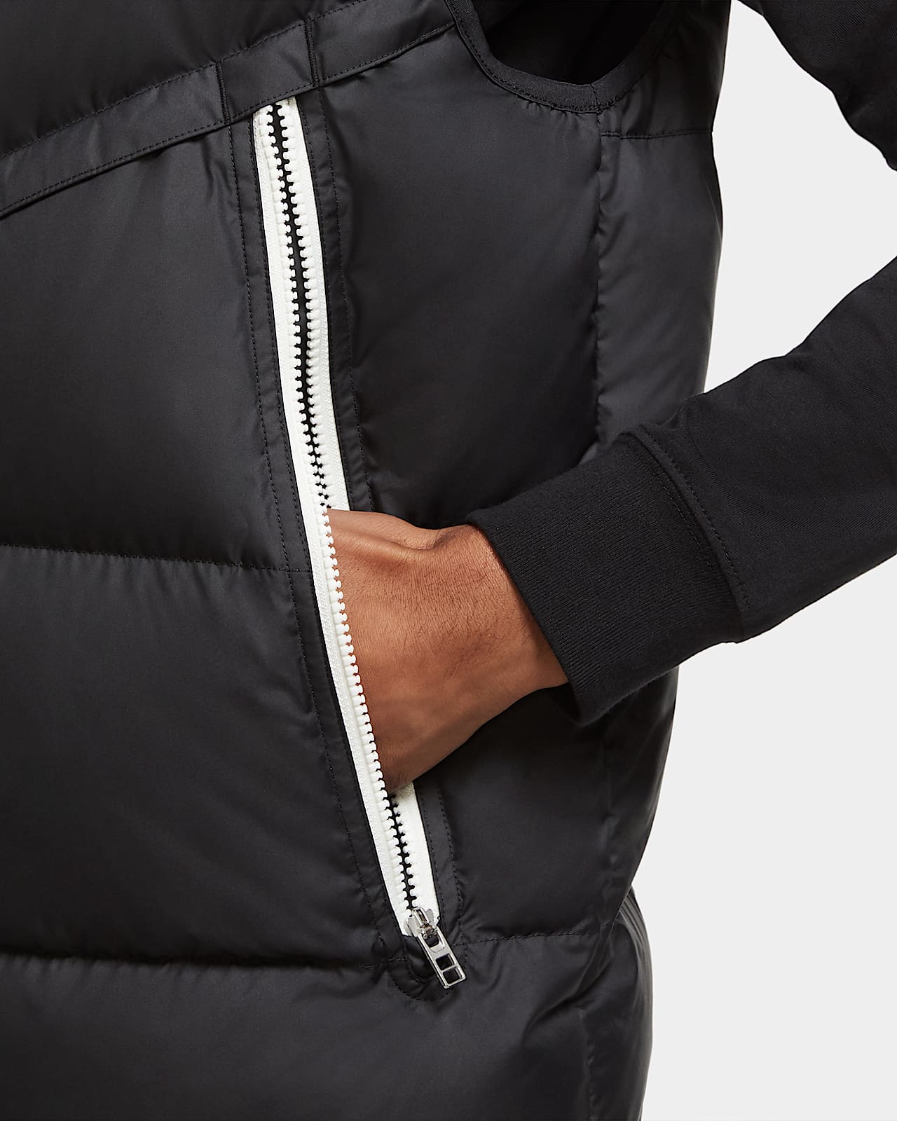 nike down fill gilet jacket black