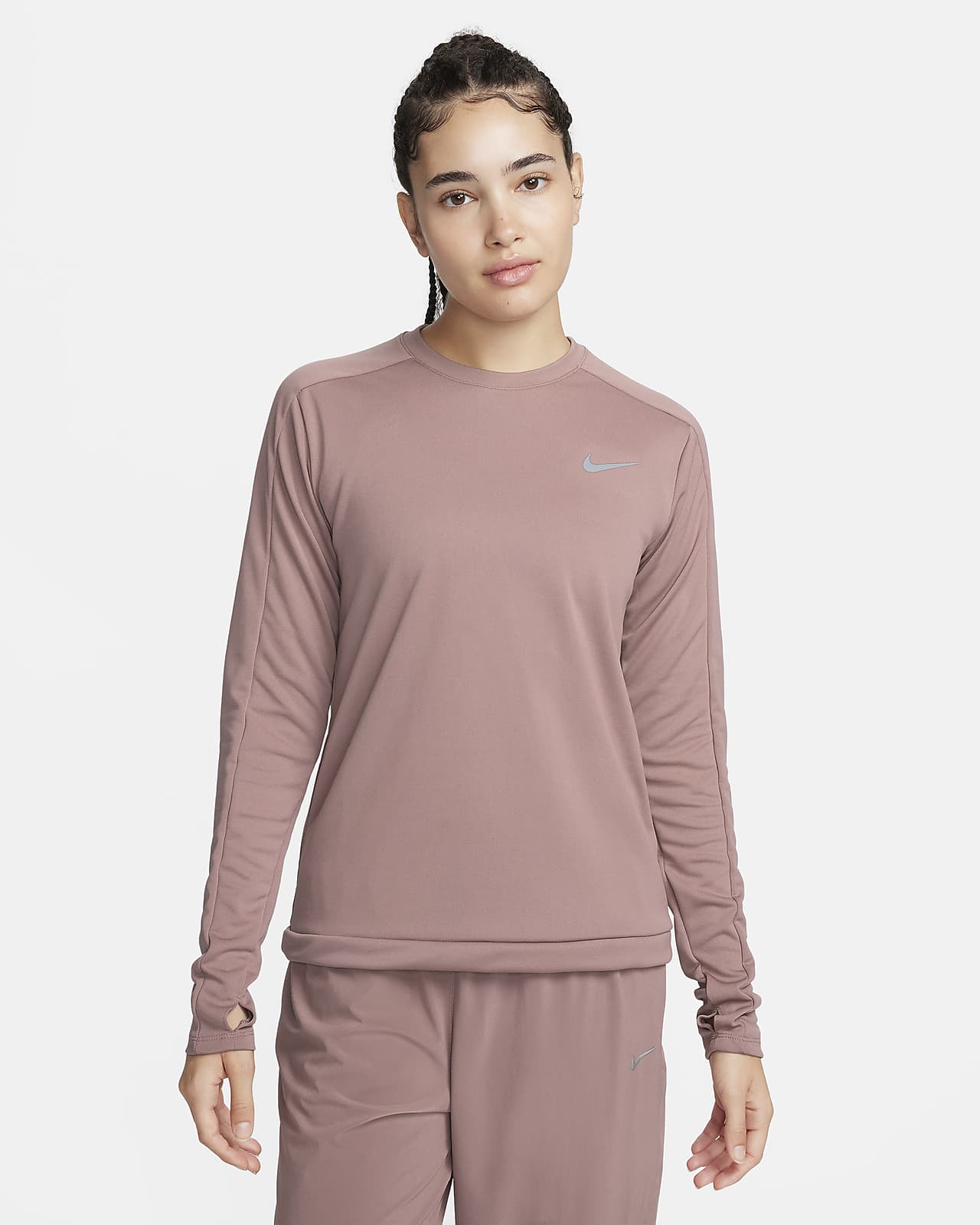 Camisola de running de gola redonda Nike Dri-FIT para mulher