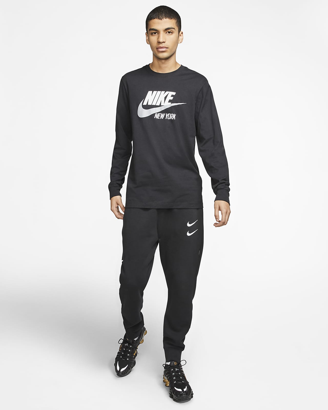 nike sweatpants and shirt